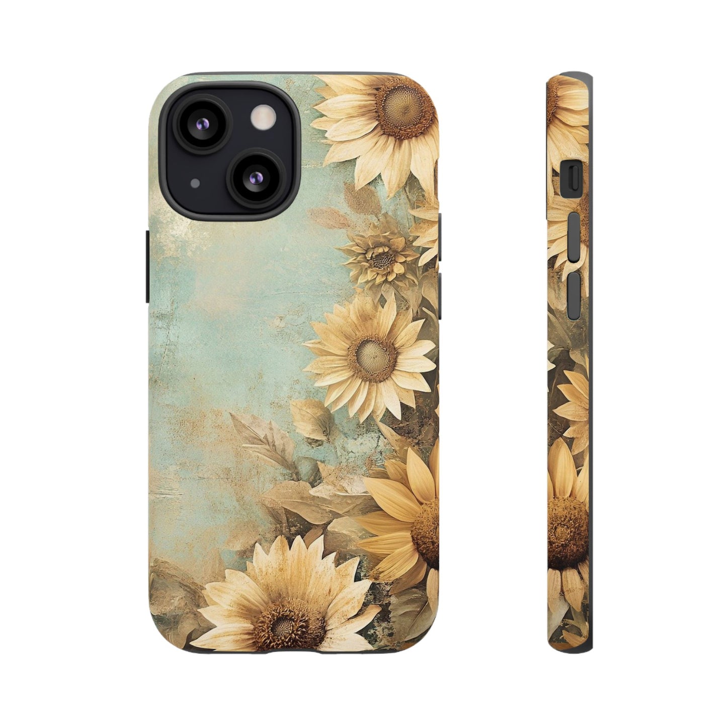 Sunflower Phone Case, Tough Shell Floral Cover, Nature Inspired Gift, Durable Protective Case, Perfect for Spring and Summer