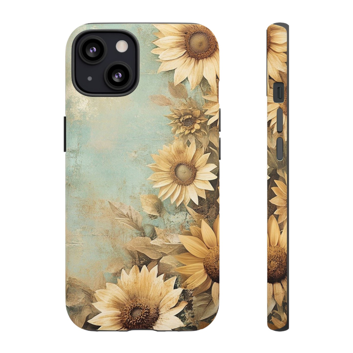 Sunflower Phone Case, Tough Shell Floral Cover, Nature Inspired Gift, Durable Protective Case, Perfect for Spring and Summer