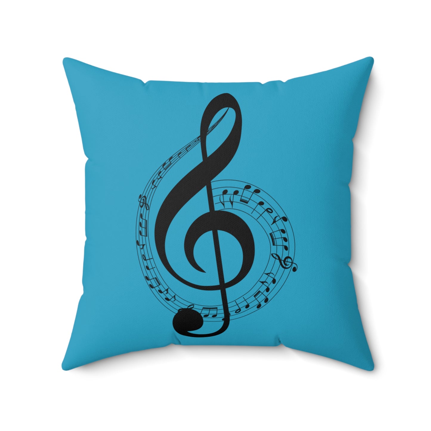 Musical Notes Decorative Pillow, Music Lover Gift, Home Decor, Soft Pillow for Couch, Unique Music Themed Decor