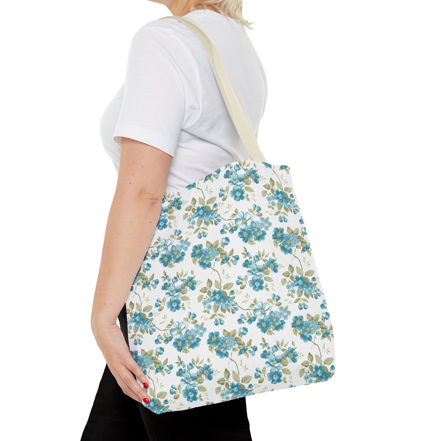 Floral Design Tote Bag | Reusable Shopping Bag, Beach Tote, Eco-Friendly Bag, Gift for Her, Travel Organizer