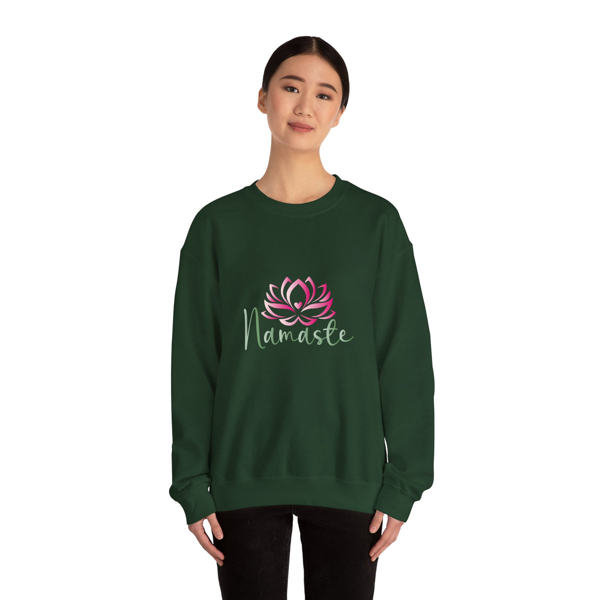 Namaste Lotus Sweatshirt — Cozy Yoga Crewneck for Meditation & Mindfulness