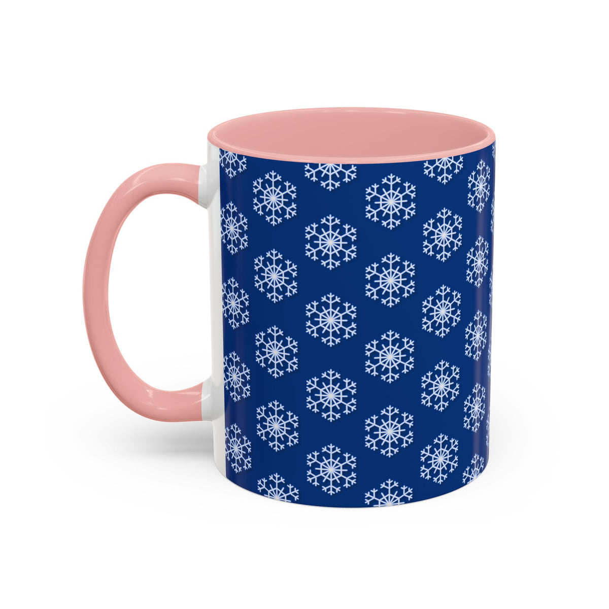 Blue Snowflake Accent Coffee Mug for Winter, Holiday Gift, Cozy Drinkware, Festive Kitchen Decor, Mug for Coffee Lovers, Tea Time Essential