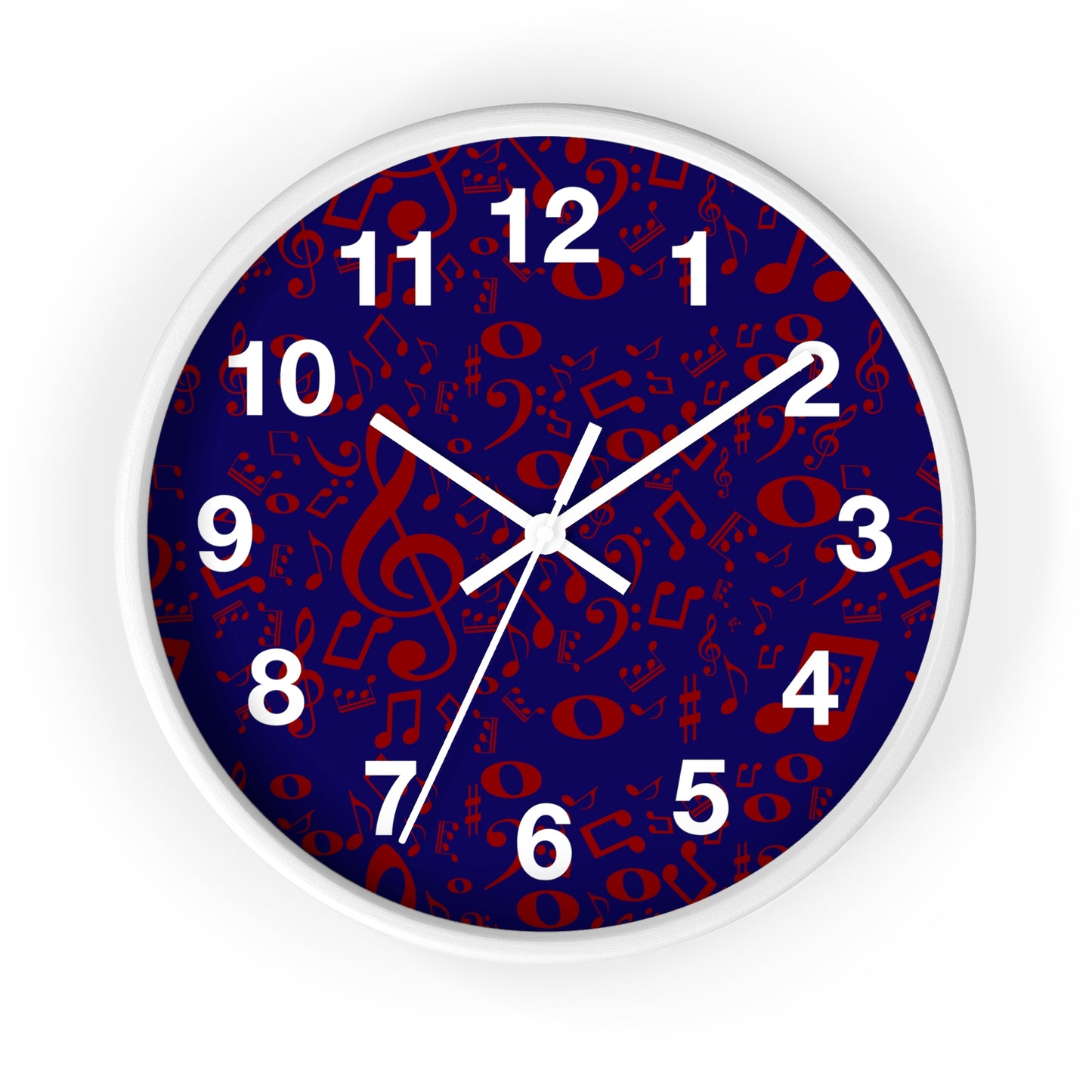 Musical Notes Wall Clock - Perfect Gift for Music Lovers, Home Decor, Unique Clock, Musician Gift, Music-themed Wall Art
