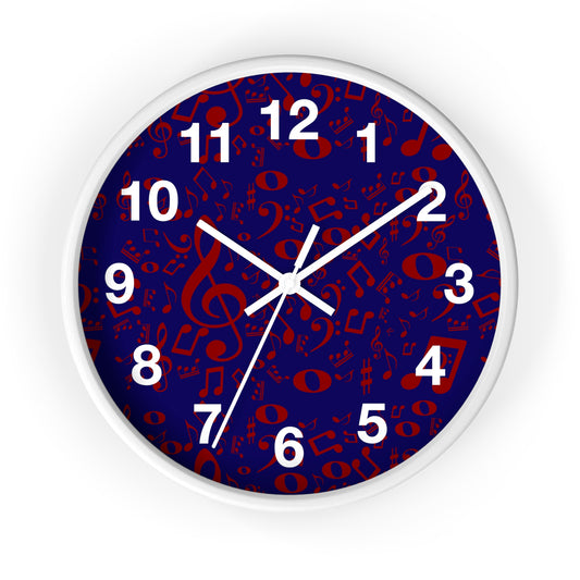Musical Notes Wall Clock - Perfect Gift for Music Lovers, Home Decor, Unique Clock, Musician Gift, Music-themed Wall Art