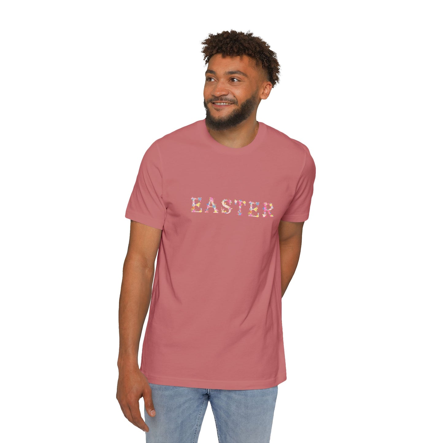 Easter Floral T-Shirt, Spring Tee, Unisex Jersey Shirt, Holiday Apparel, Spring Celebration Top