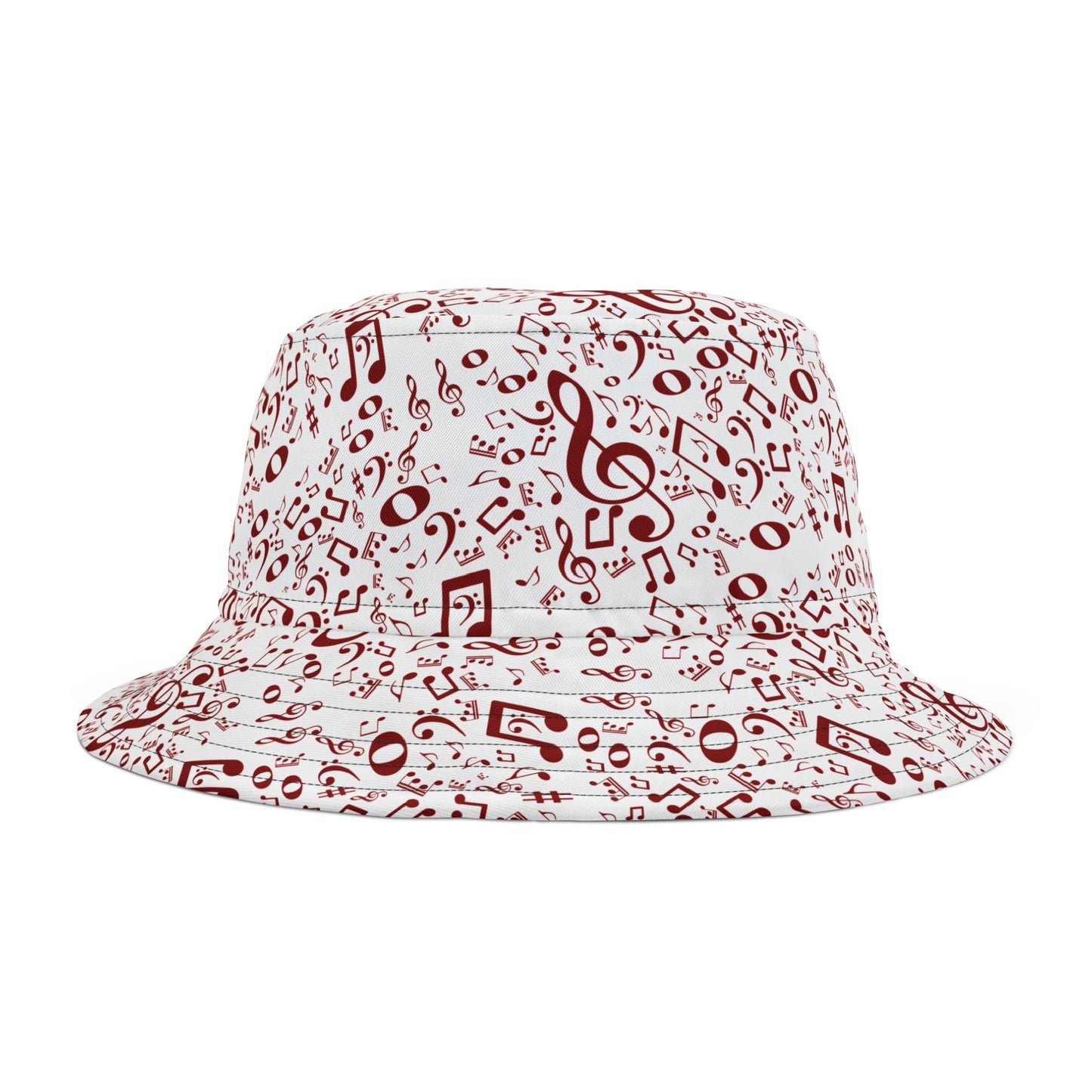 Musical Notes Bucket Hat for Music Lovers, Trendy Hat for Summer, Festival Accessory, Gift for Musicians, Unique Musician Gift