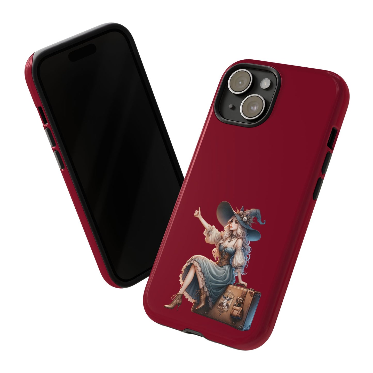 Witchy Phone Case - Magical, Durable - Halloween Gift, Cosplay Accessory, Cute Witch Design