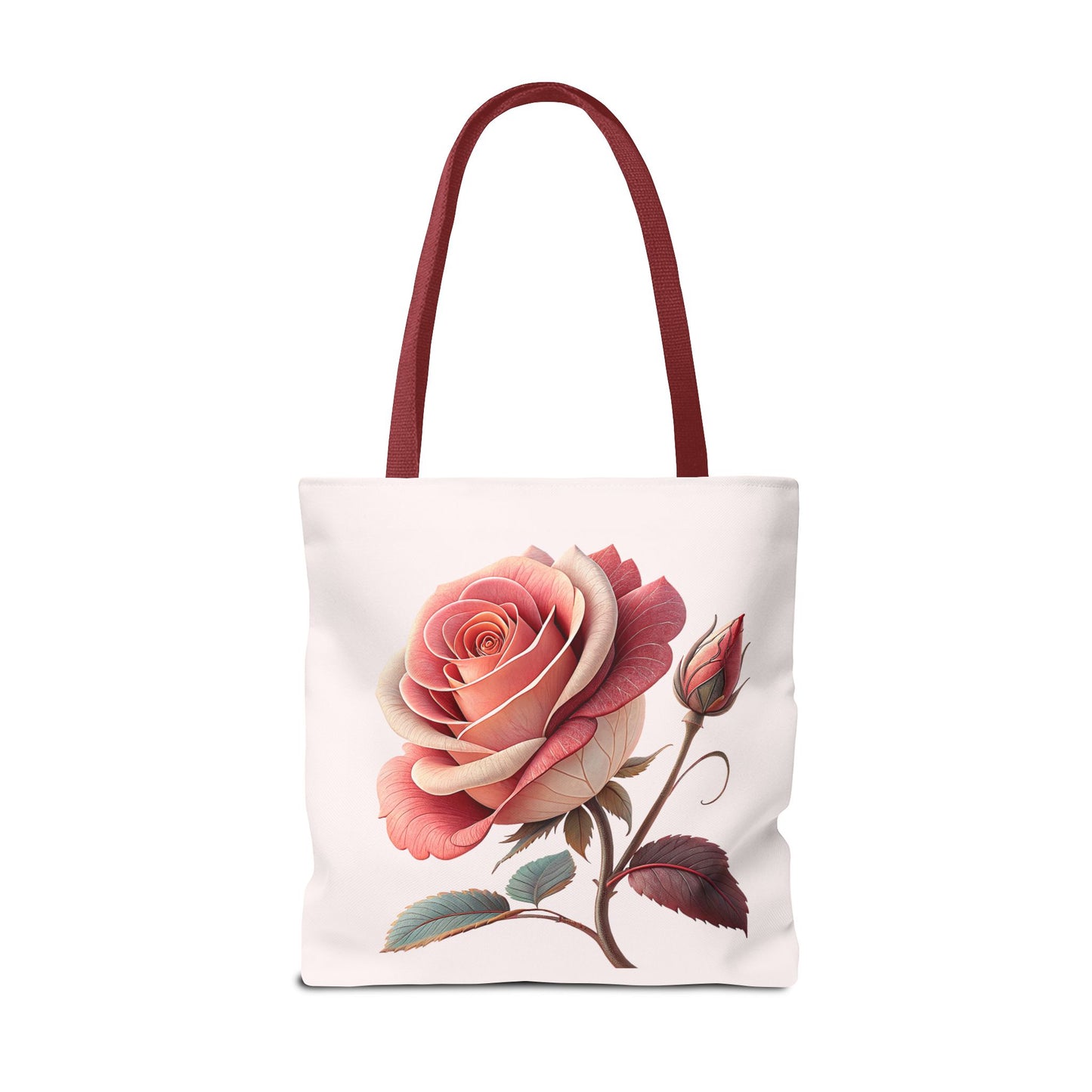 Romantic Floral Tote Bag, Rose Design, Chic Bag, Stylish Carryall, Perfect Gift for Her, Everyday Use, Eco-Friendly