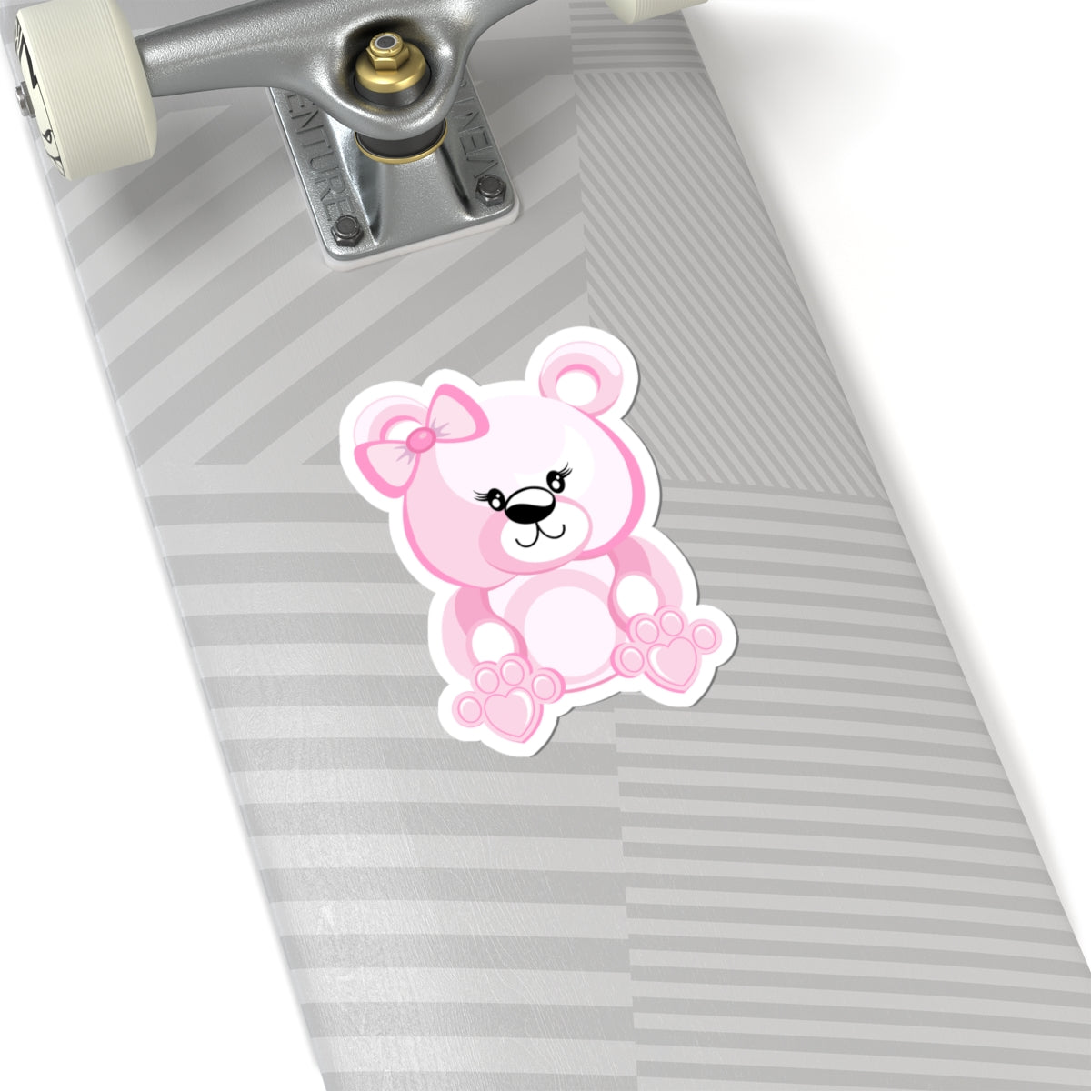 Cute Pink Bear Stickers, Kawaii Stickers, Scrapbooking Supplies, Laptop Decals, Kids Room Decor, Gift for Her