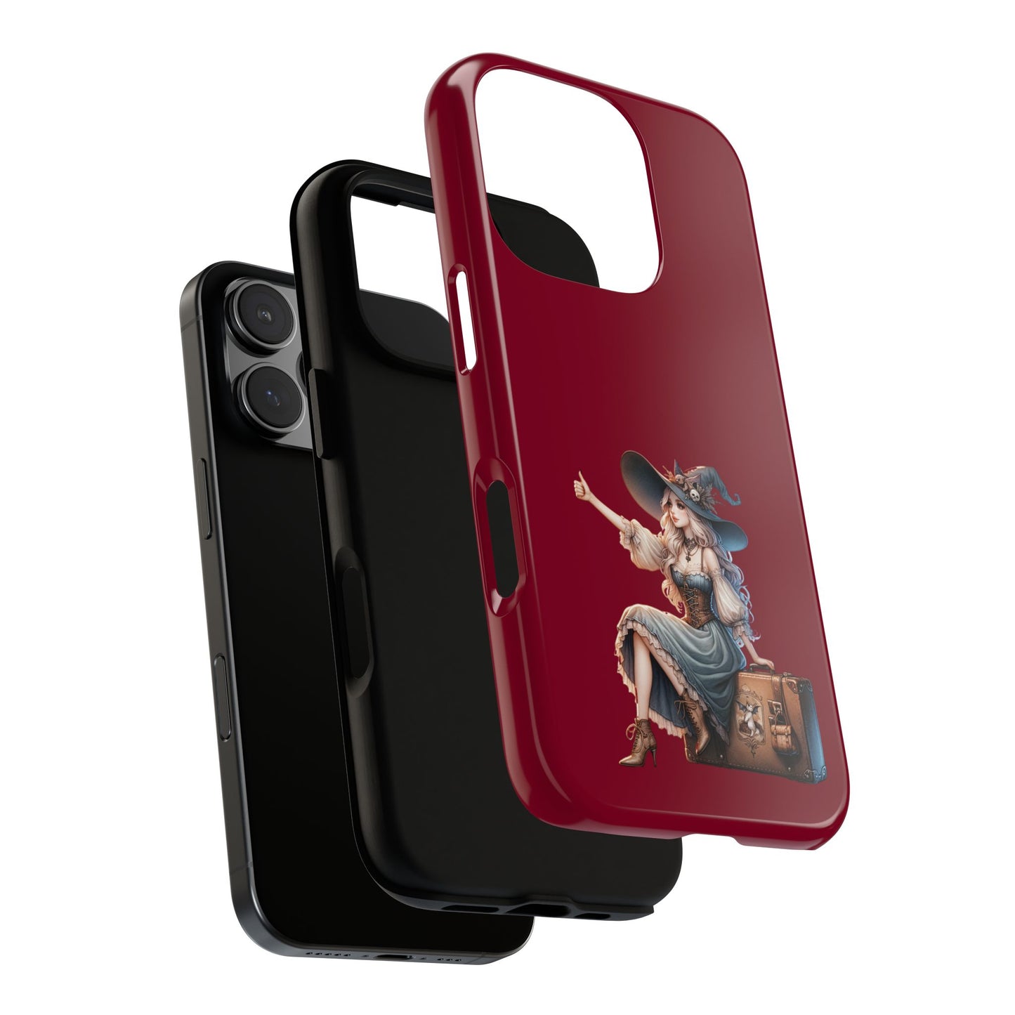Witchy Phone Case - Magical, Durable - Halloween Gift, Cosplay Accessory, Cute Witch Design