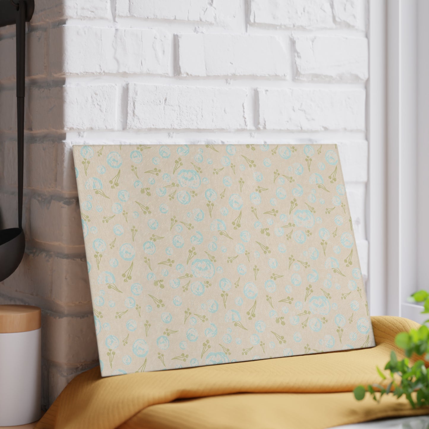 Elegant Floral Glass Cutting Board - Kitchen Decor, Gift for Cooking Enthusiasts, Wedding, Housewarming, Birthday