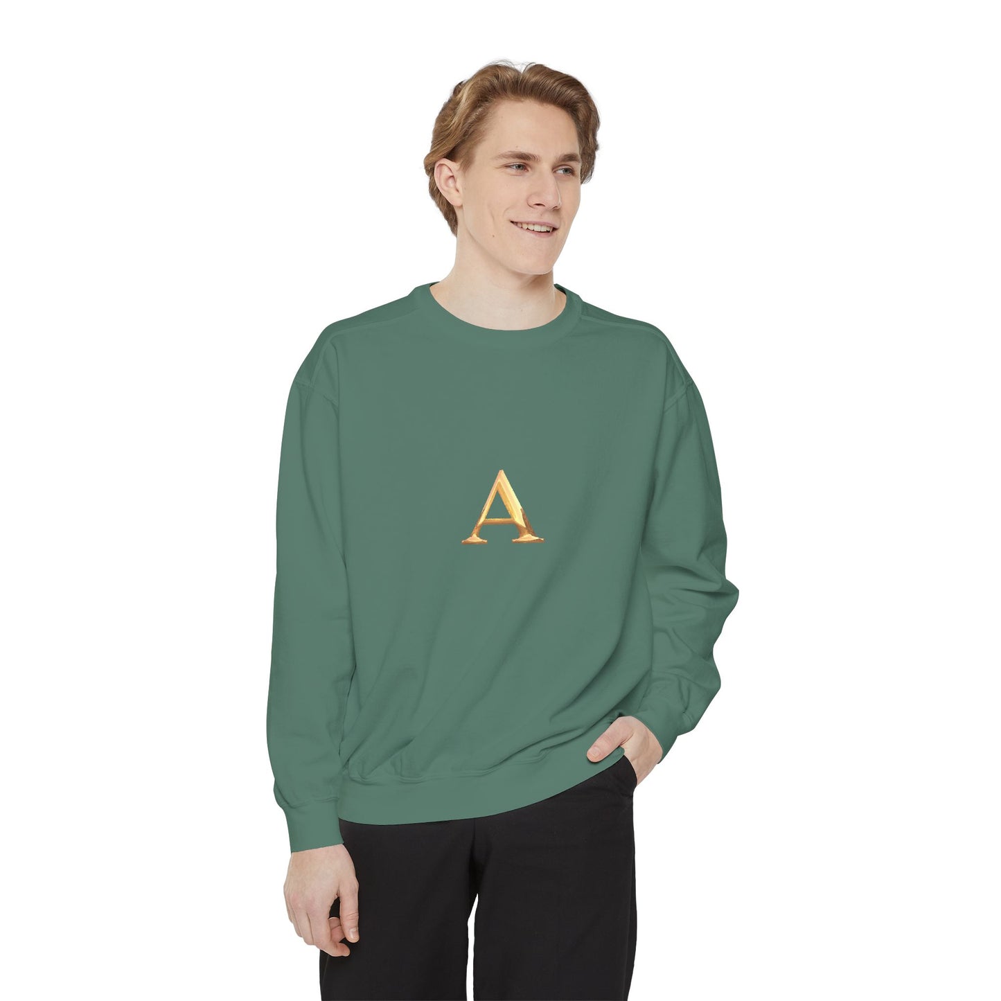 Stylish Monogrammed Sweatshirt, Personalized Gift, Cozy Layering, Casual Wear, Birthday, Holiday Present