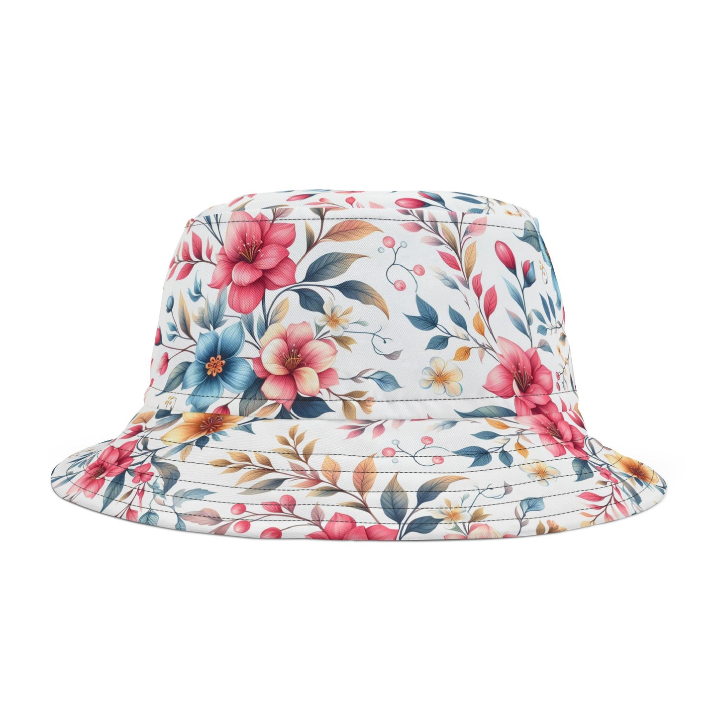 Floral Bucket Hat, Summer Accessory, Beach Wear, Gift for Her, Vacation Style, Trendy Sun Hat
