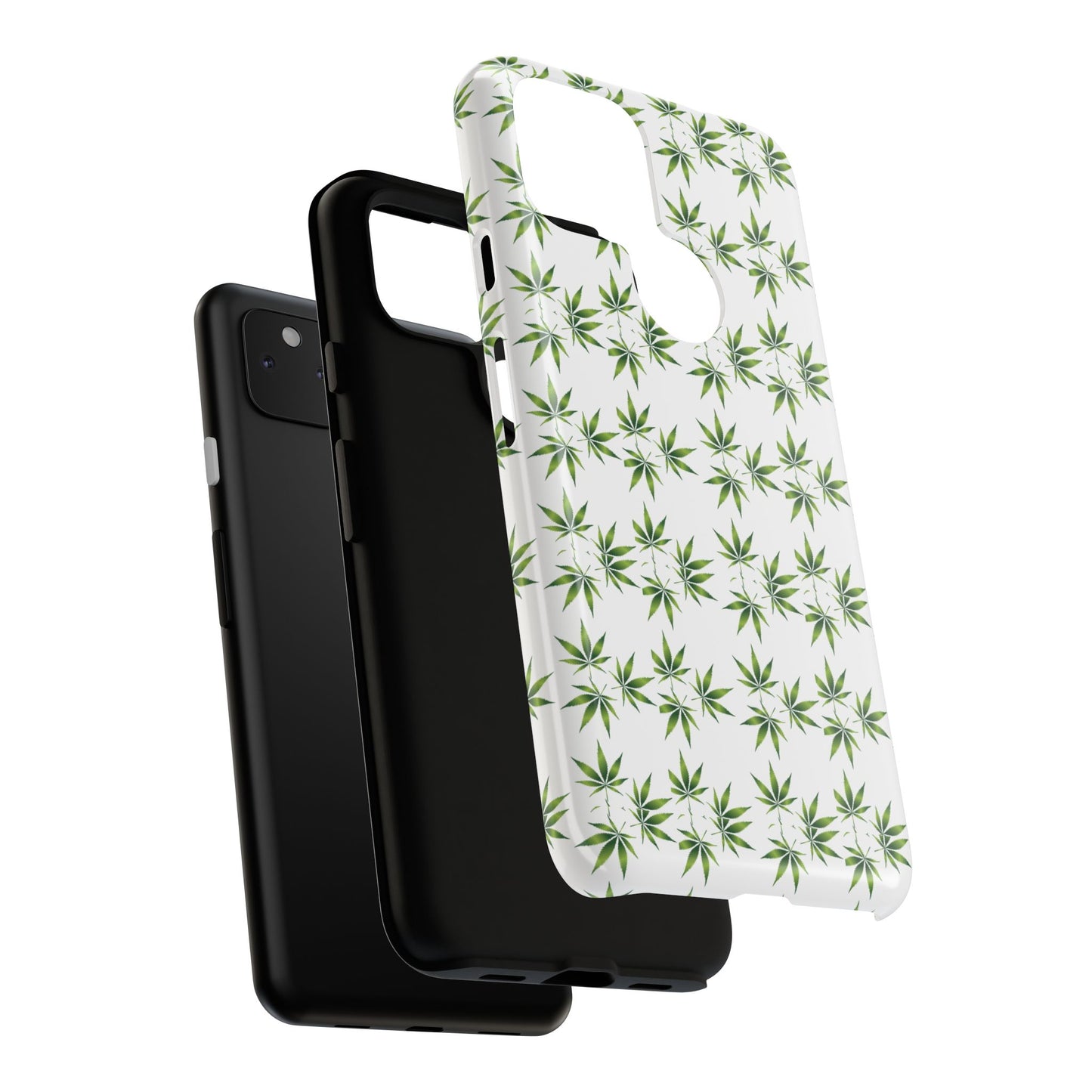 Stylish Phone Case with Cannabis Leaf Design, Durable Phone Cover, Gift for Stoner Friends, Unique Phone Accessory, Nature-Inspired Design