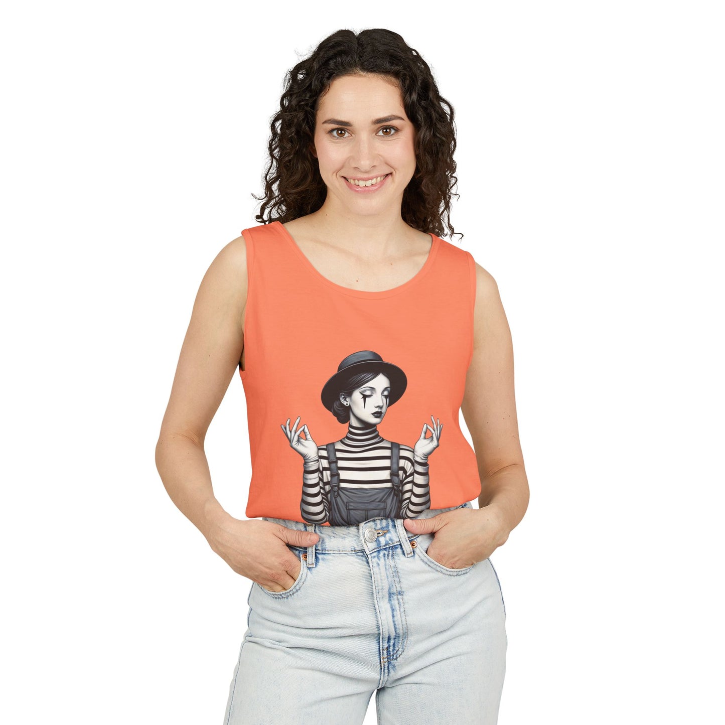 Bohemian Chic Tank Top with Artistic Print, Casual Summer Wear