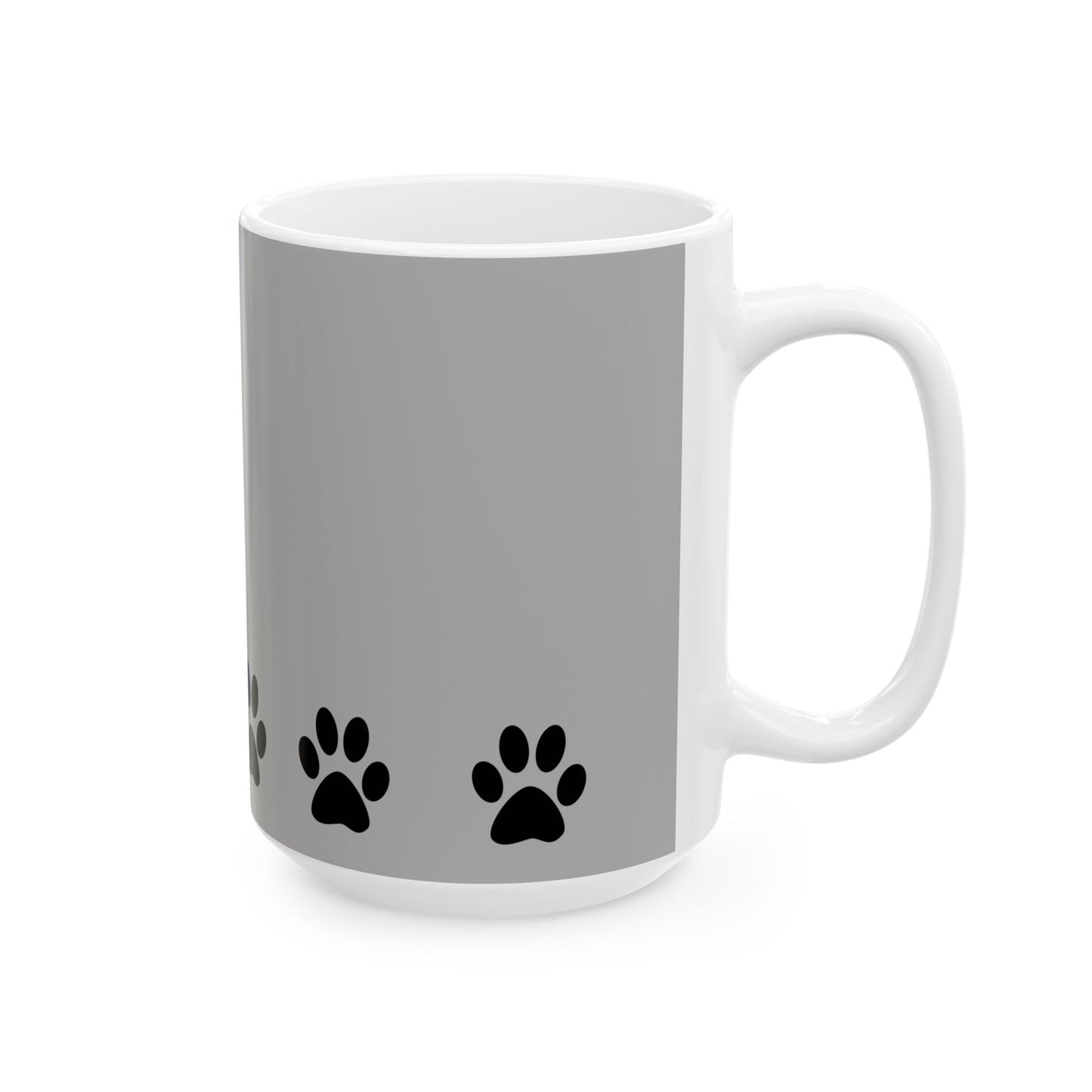 Paw Print Ceramic Mug - Ideal for Pet Lovers, Dog Owners, Animal Enthusiasts, Gift for Pet Birthdays, Cozy Coffee Moments, Kitchen Decor