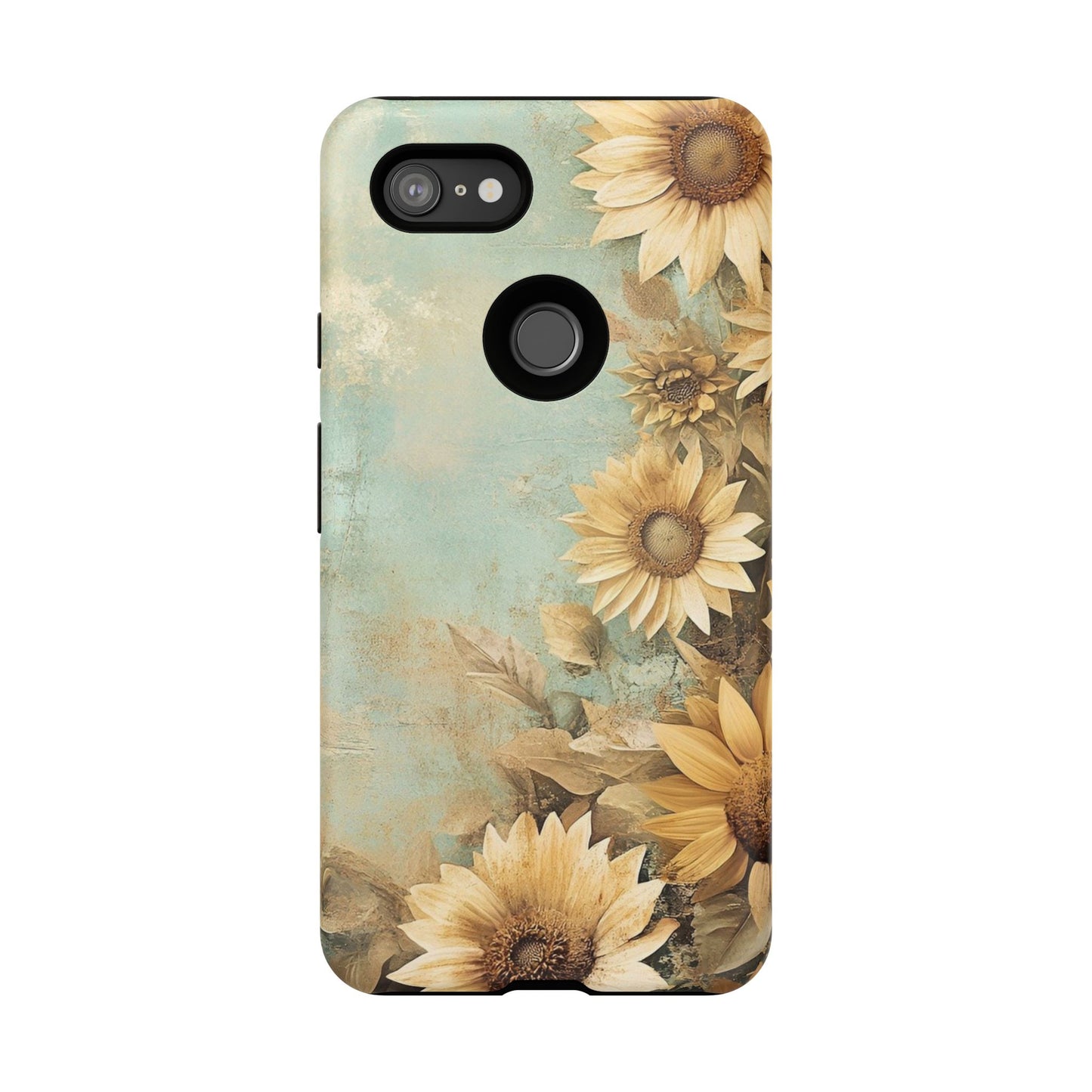 Sunflower Phone Case, Tough Shell Floral Cover, Nature Inspired Gift, Durable Protective Case, Perfect for Spring and Summer