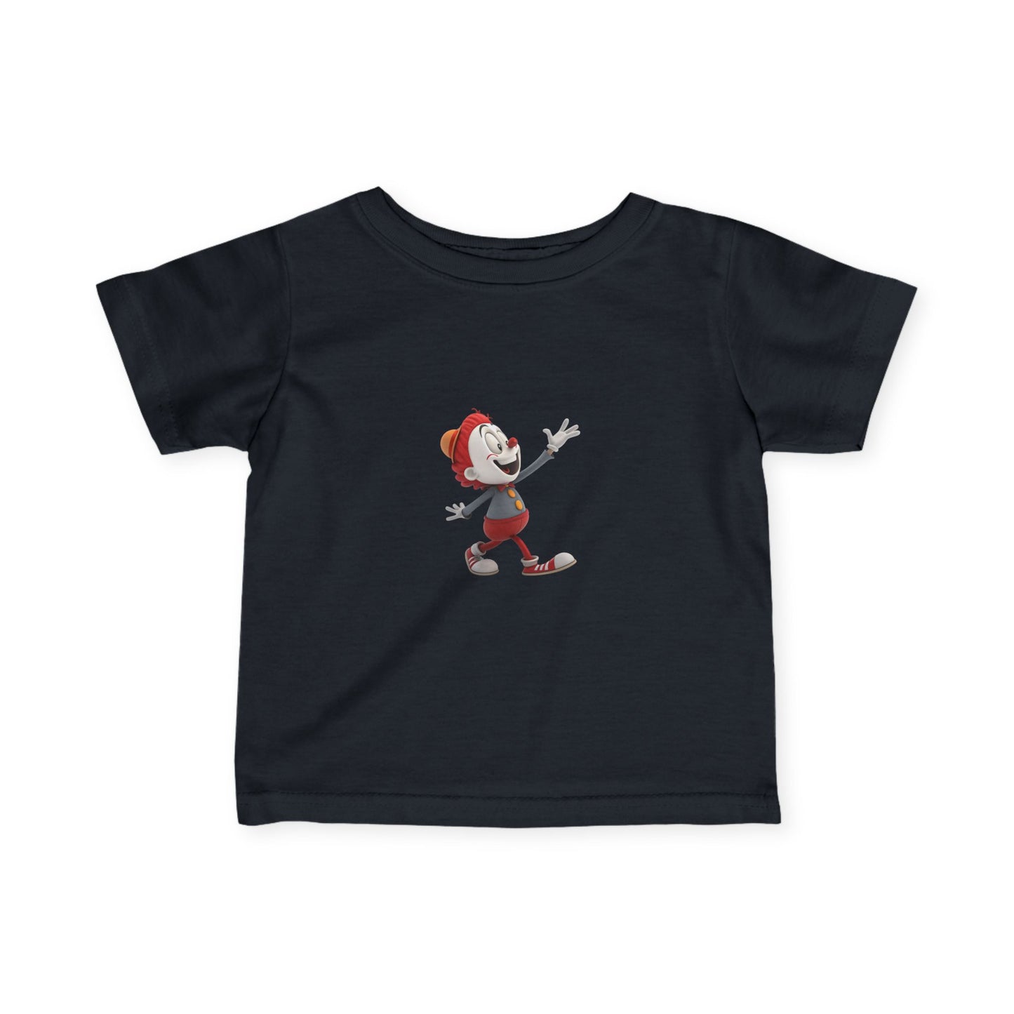 Infant Cartoon Character Tee, Cute Baby T-shirt, Kids' Playwear, Birthday Gift, Toddler Apparel, Funny Baby Shirt