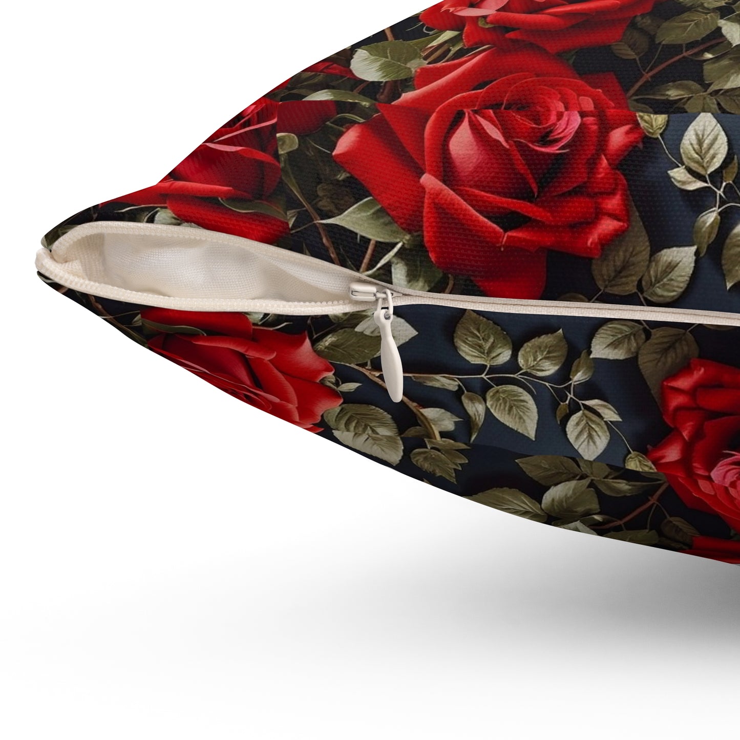 Elegant Floral Decorative Pillow, Rose Flower Cushion, Cozy Home Decor, Gift Idea for Weddings, Birthdays, Housewarming