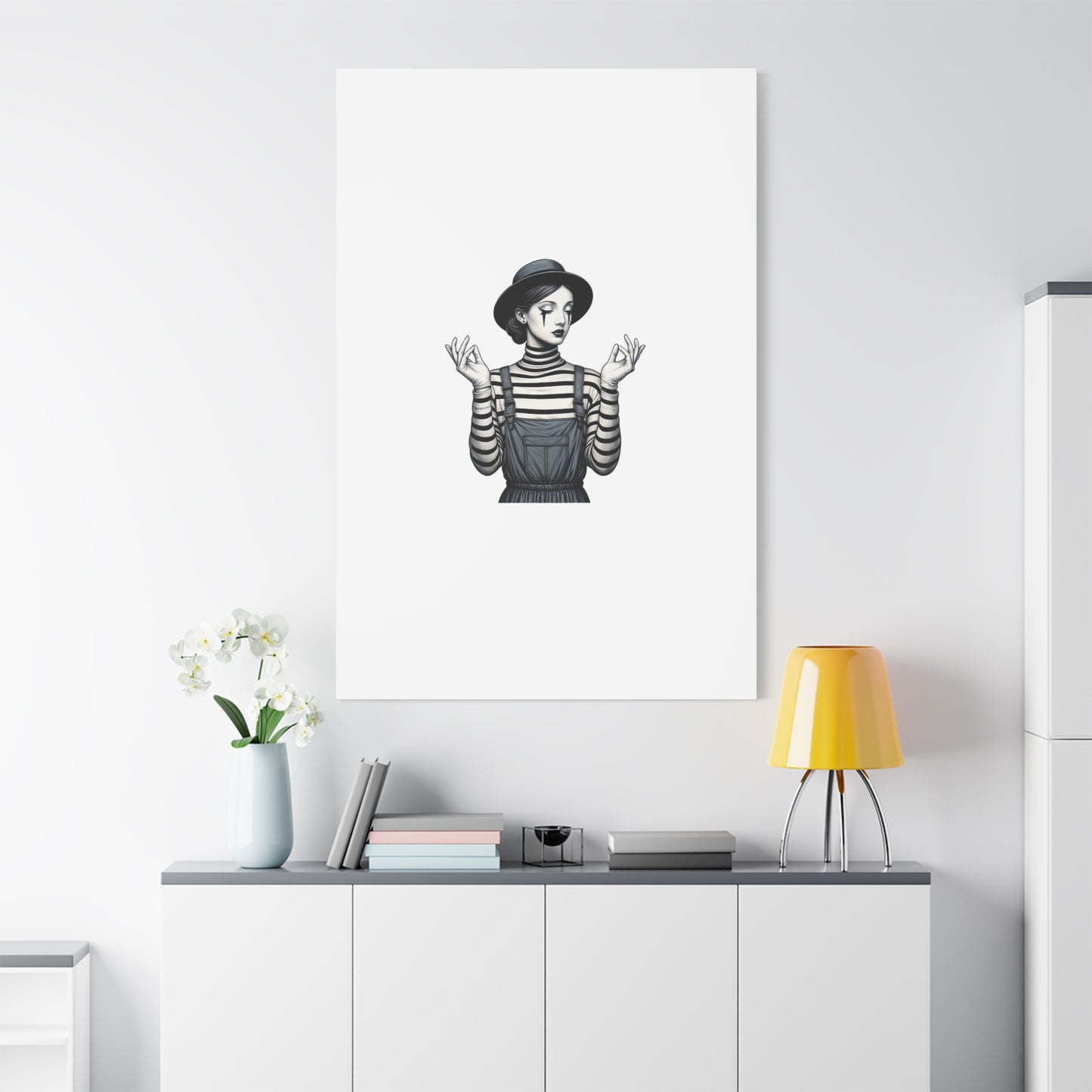 Meditative Striped Canvas Wall Art | Modern Boho Decor, Gift for Art Lovers, Minimalist Home Accent, Gallery Wall Art