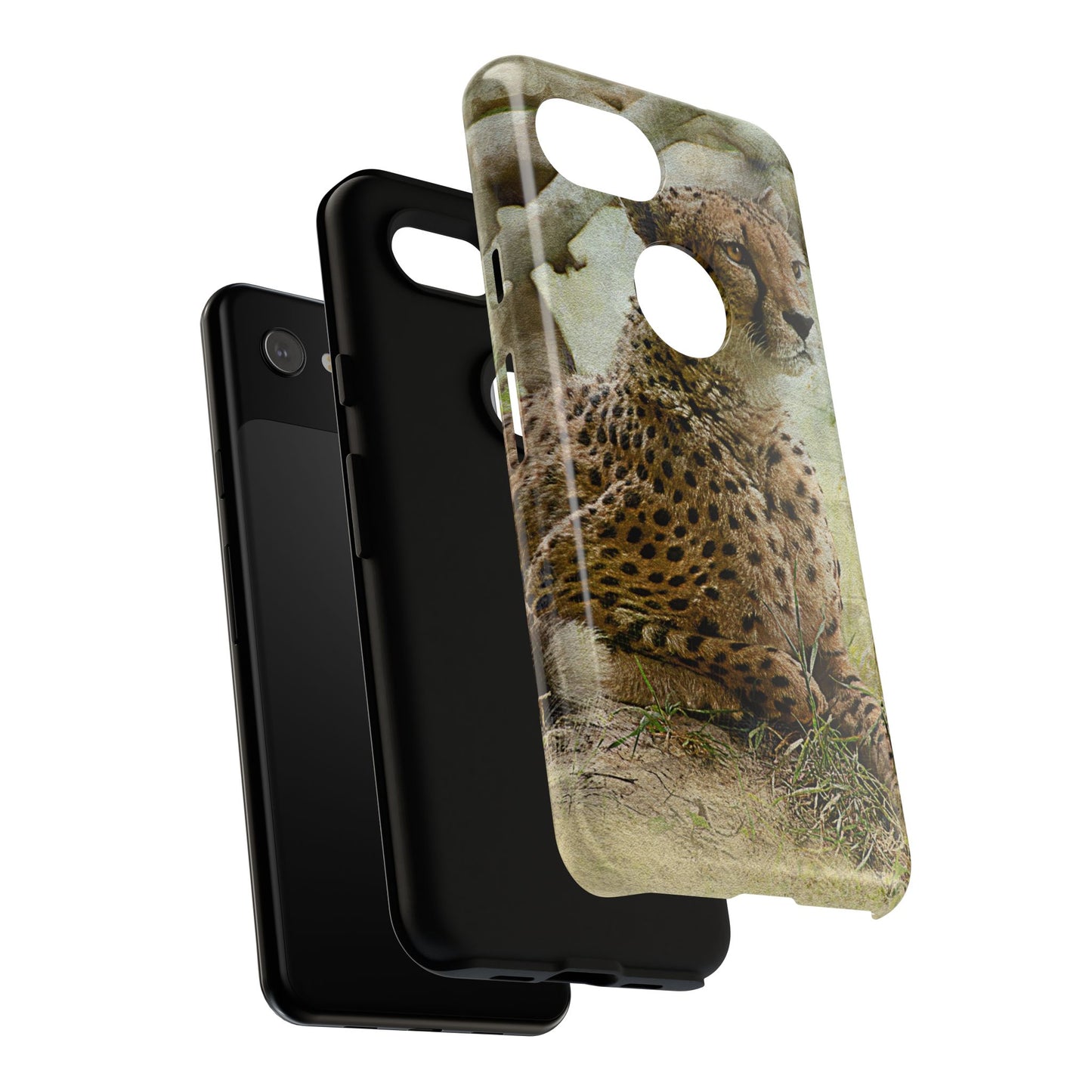 Cheetah Phone Case, Tough Cases, Animal Lover Gift, Wildlife Protection, Eco-Friendly Mobile Cover, Unique Phone Accessory