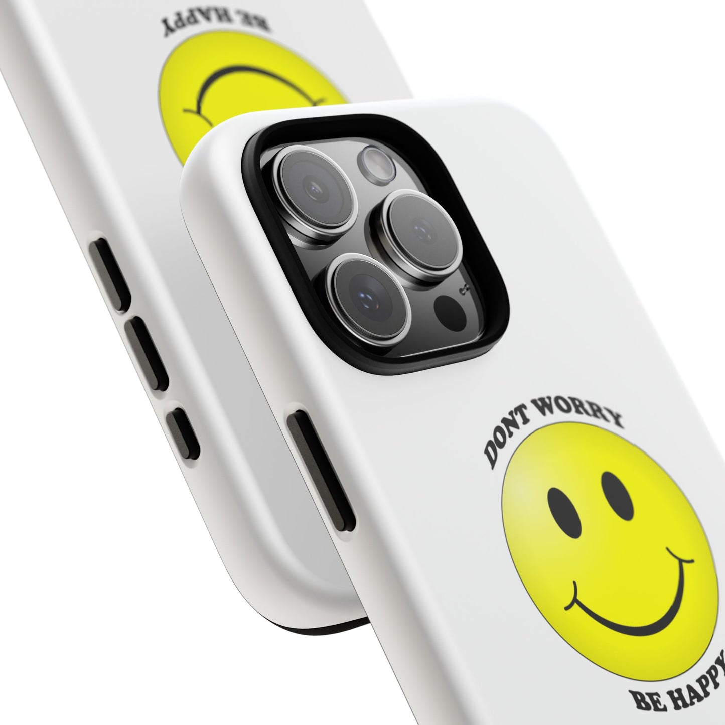 Happy Face Phone Case, Tough Cases, Don’t Worry, Be Happy, Cute Gift for Friends, Positive Vibes, Fun Mobile Accessories