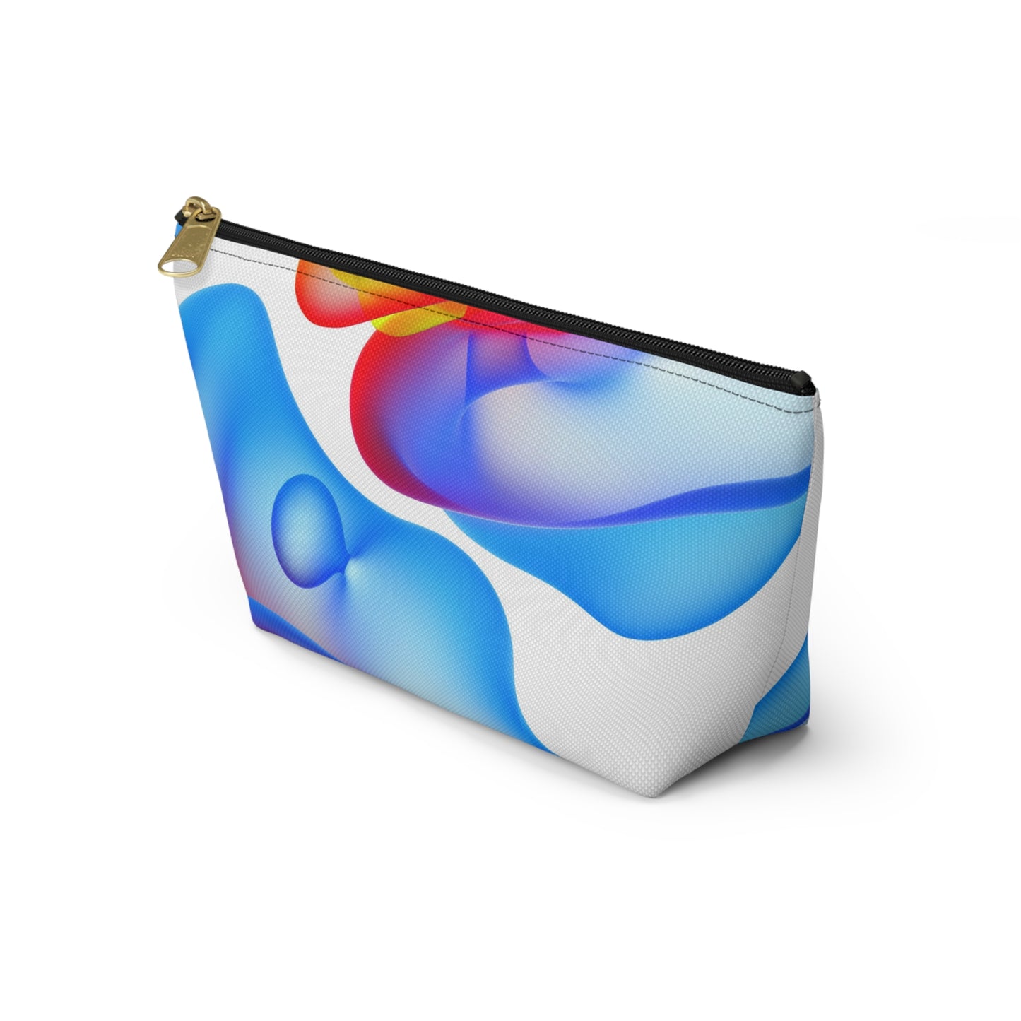 Vibrant Accessory Pouch, Colorful Makeup Bag, Artistic Travel Organizer, Fun Gift for Her, Modern Design Pouch