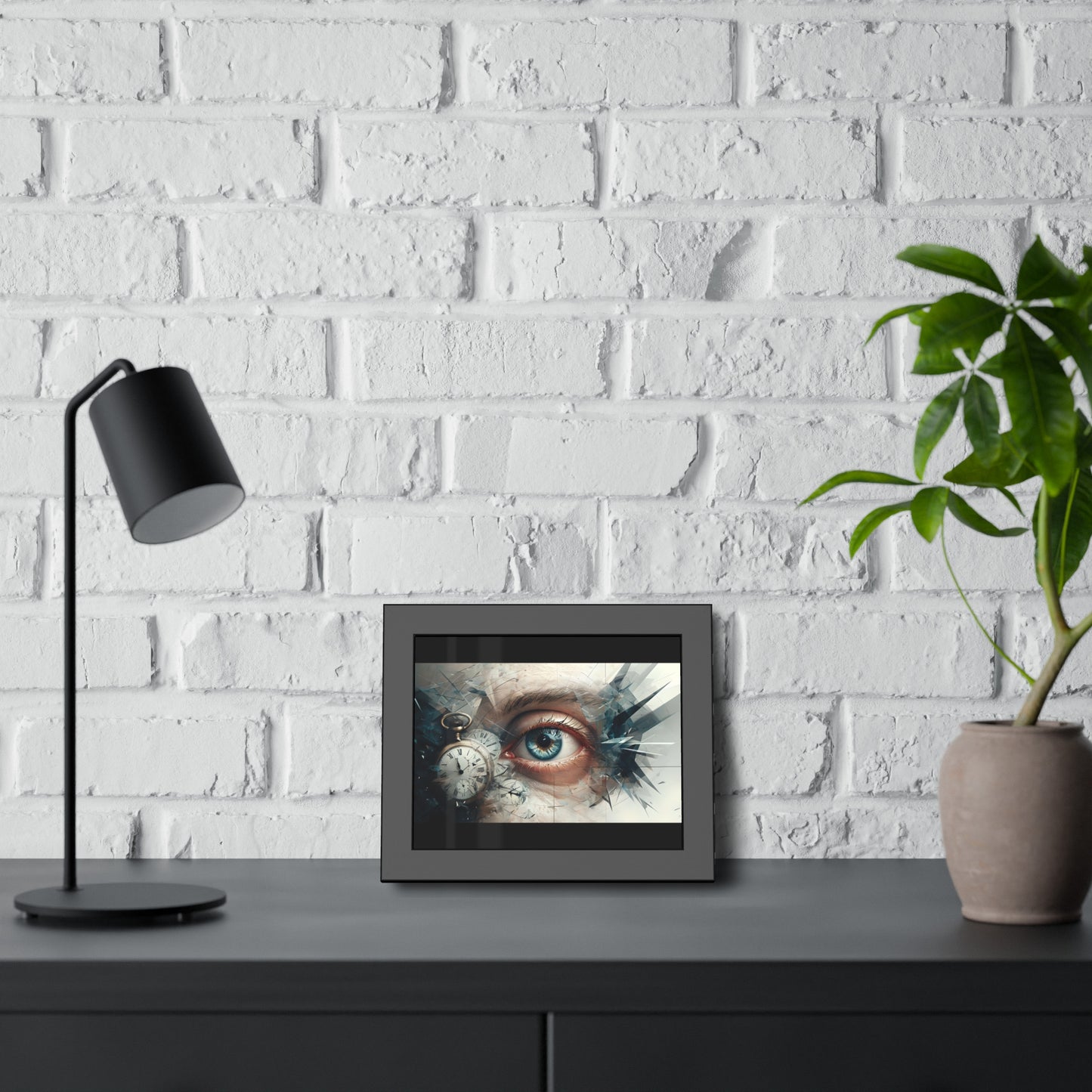 Surreal Eye Art Framed Poster