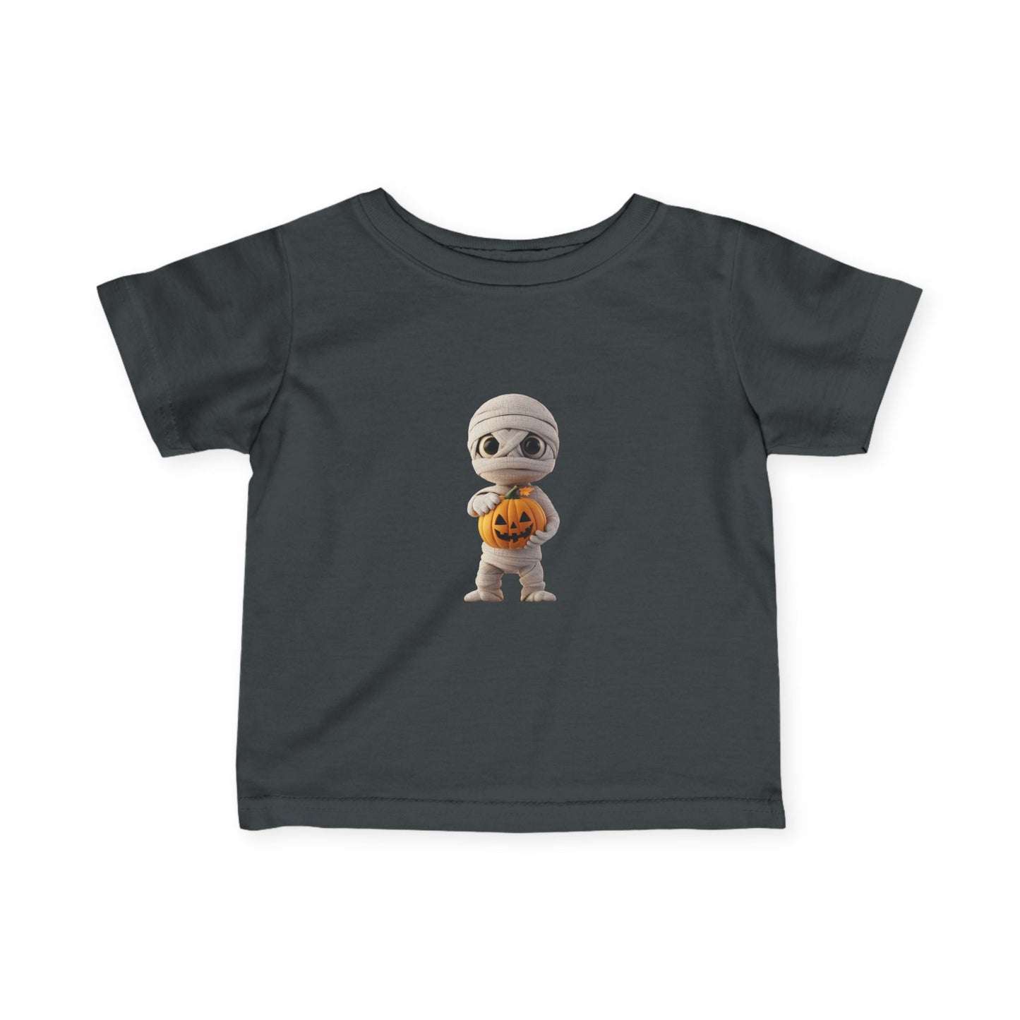 Cute Halloween Infant Tee with Mummy Design, Baby Shirt, Adorable Spooky Gift, Toddler Halloween Outfit, Pumpkin Tee for Kids