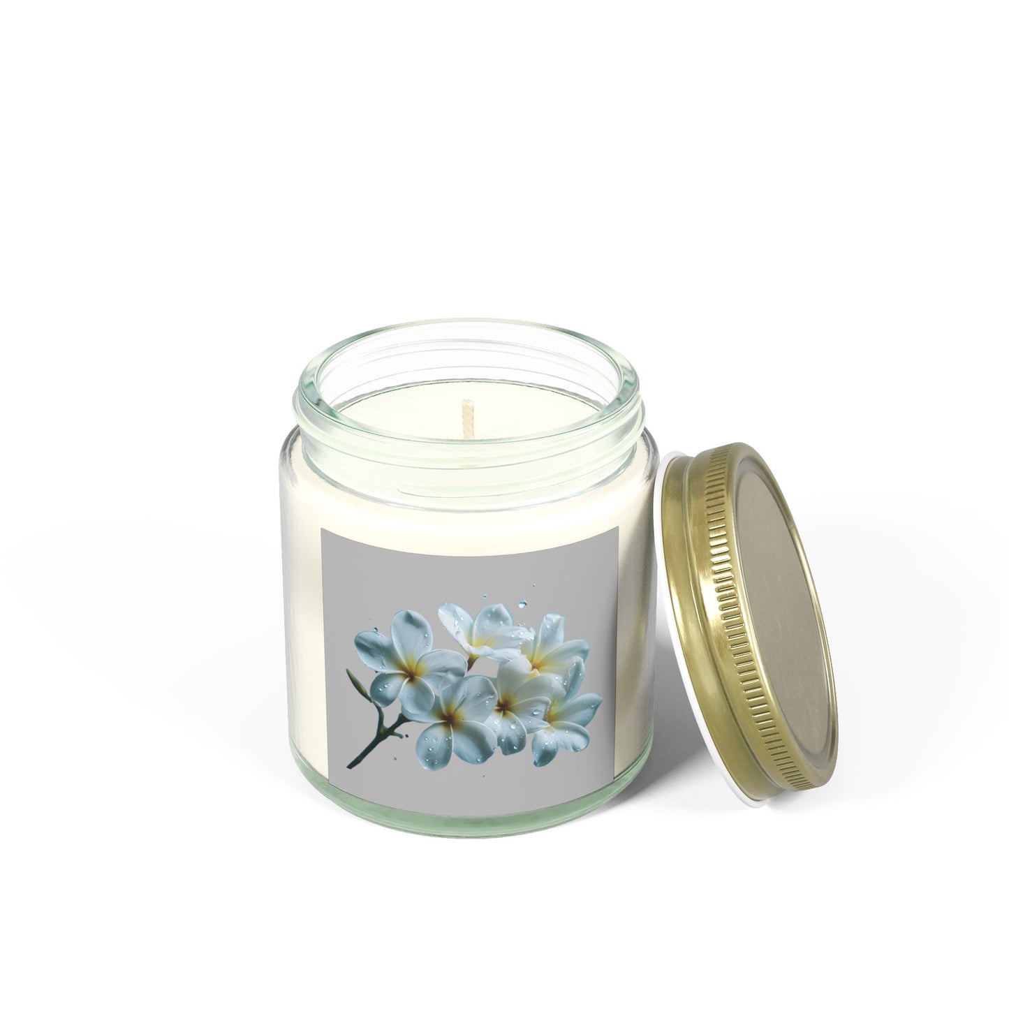 Floral Scented Candles - Coconut Apricot Wax size 4oz and 9oz