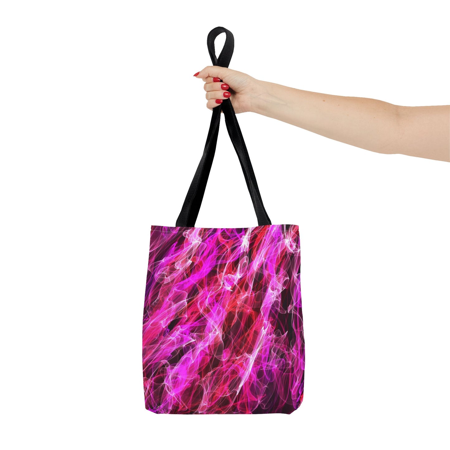 Vibrant Abstract Tote Bag, Colorful Shopping Bag