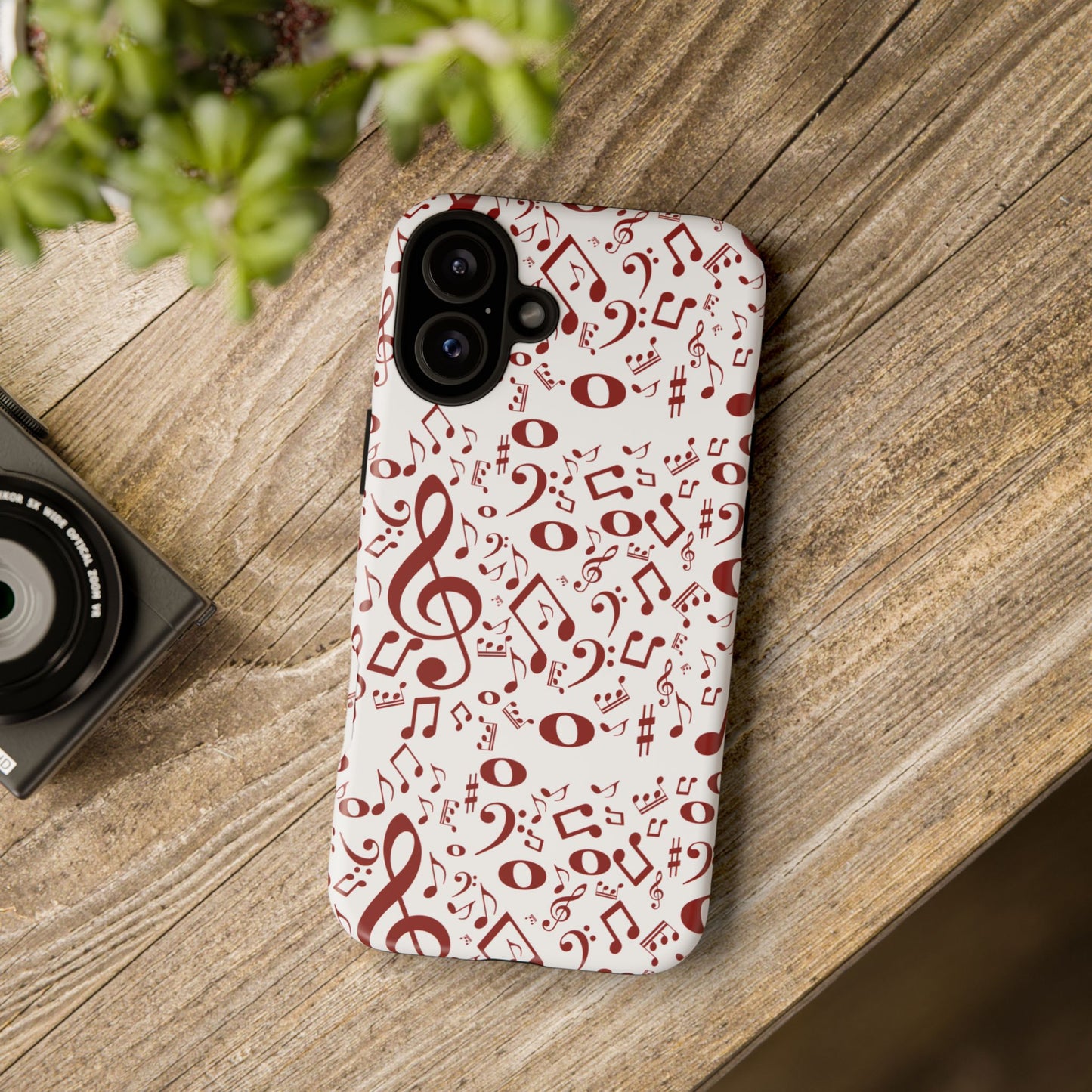 Musical Note Phone Case, Tough iPhone Cover, Gift for Musicians, Customizable, Music Lover's Accessory, Durable Phone Protection