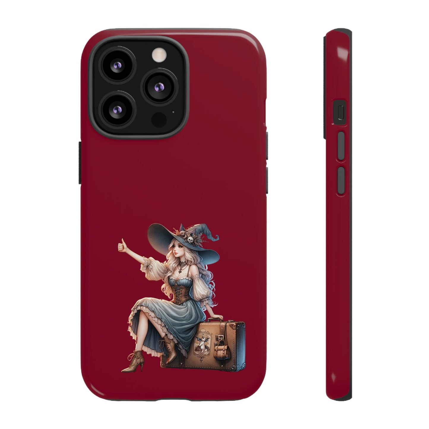 Witchy Phone Case - Magical, Durable - Halloween Gift, Cosplay Accessory, Cute Witch Design