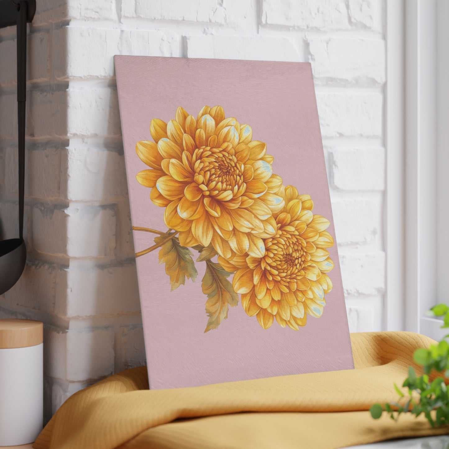 Floral Elegance Glass Cutting Board - Perfect Kitchen Decor, Gift for Bakers, Mother's Day, Housewarming, and Floral Lovers