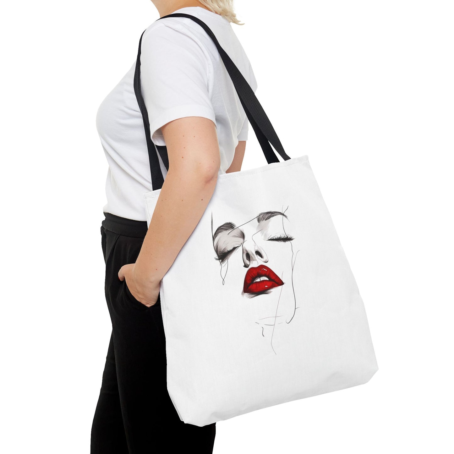 Chic Art Tote Bag, Fashion Tote, Stylish Handbag, Unique Gift, Art Lover’s Bag, Everyday Essentials, Casual Accessory