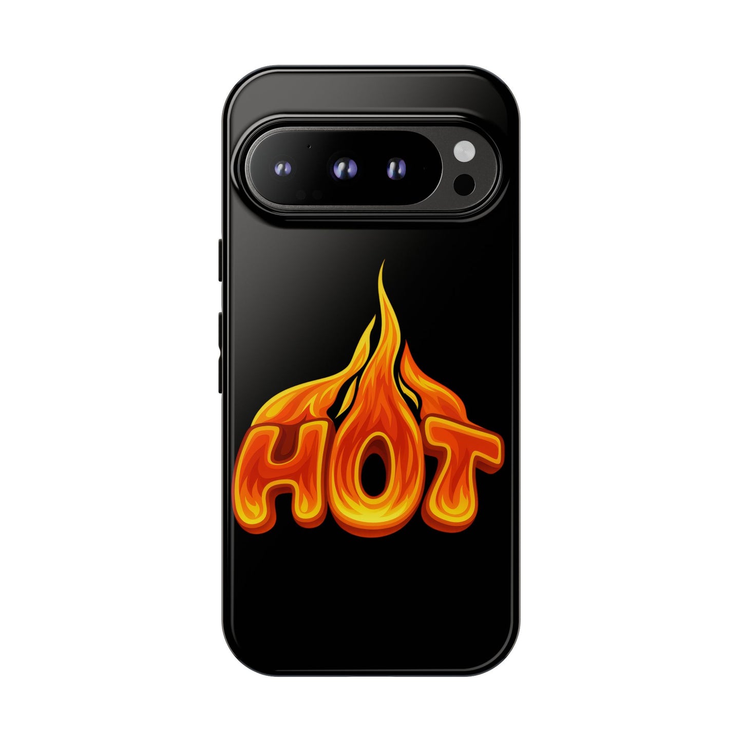 Stylish Phone Case, Hot Flames Design, Gift for Teens, Trendy Accessory, Protective Cover, Unique Phone Case