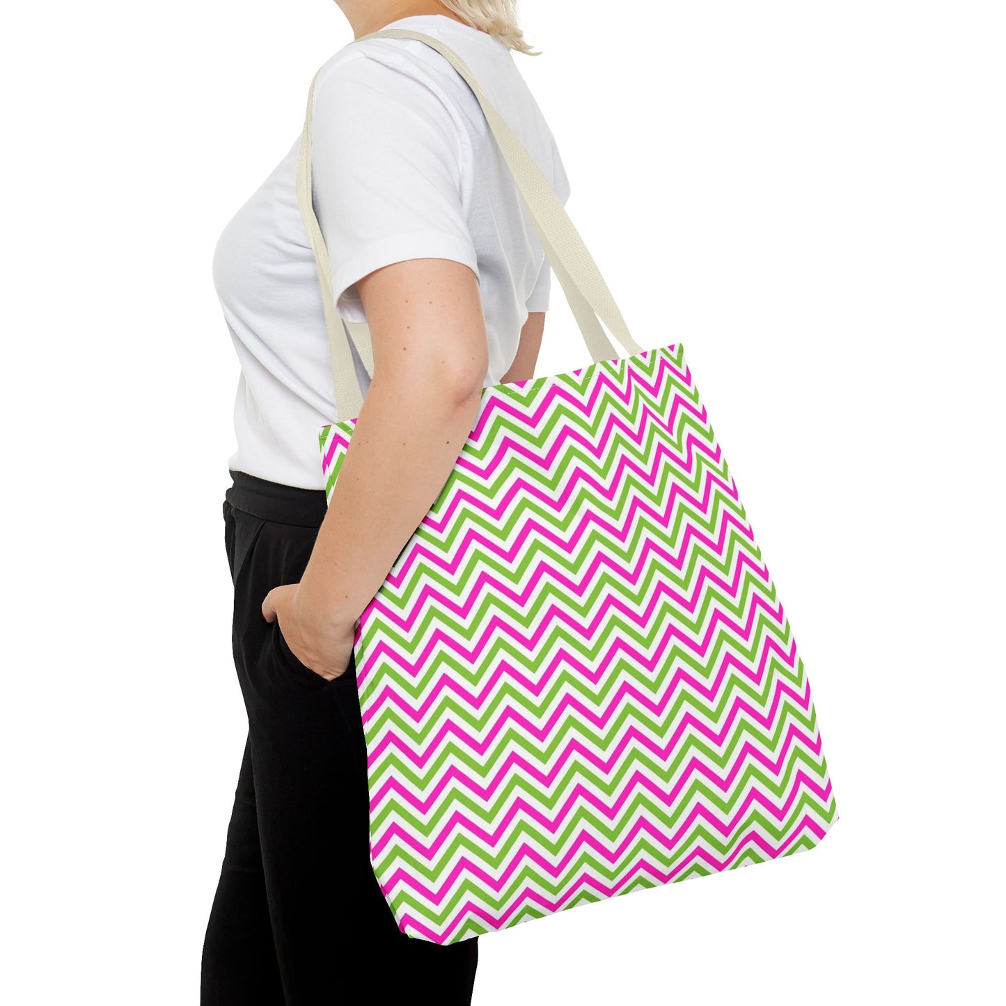 Colorful Chevron patter Tote Bag Stylish Eco-Friendly Shopping Tote