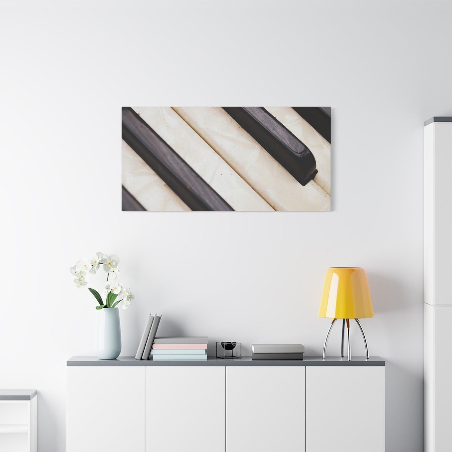 Piano Keys Canvas Wall Art, Music Decor for Home, Perfect Gift for Musicians or Music Lovers