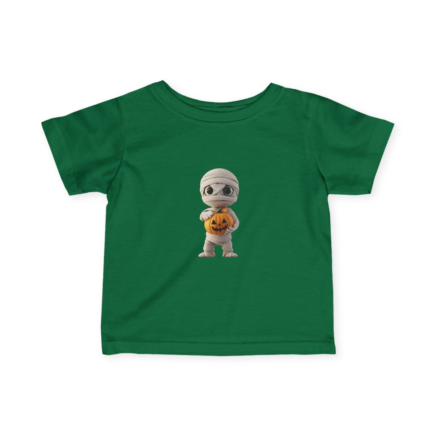Cute Halloween Infant Tee with Mummy Design, Baby Shirt, Adorable Spooky Gift, Toddler Halloween Outfit, Pumpkin Tee for Kids