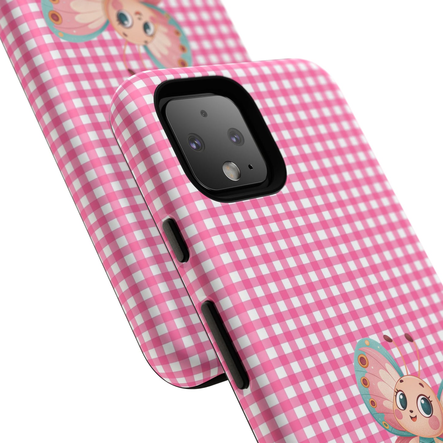 Cute Butterfly Phone Case, Tough Cases, Floral Phone Accessory, Gift for Her, Spring Fashion, Kids' Birthday Present, Pastel Aesthetic