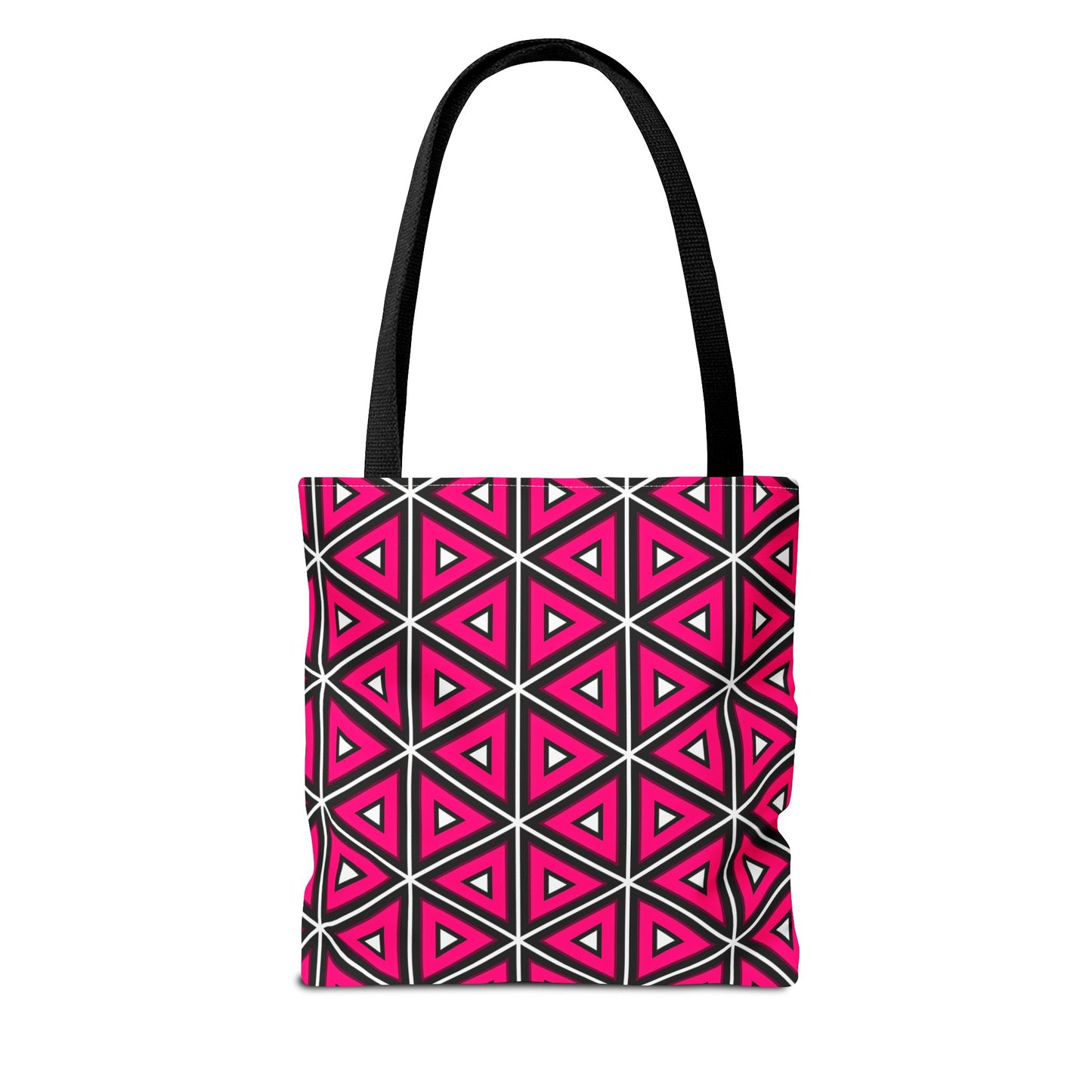 Vibrant Geometric Tote Bag, Trendy Shopping Tote, Cute Carry-All