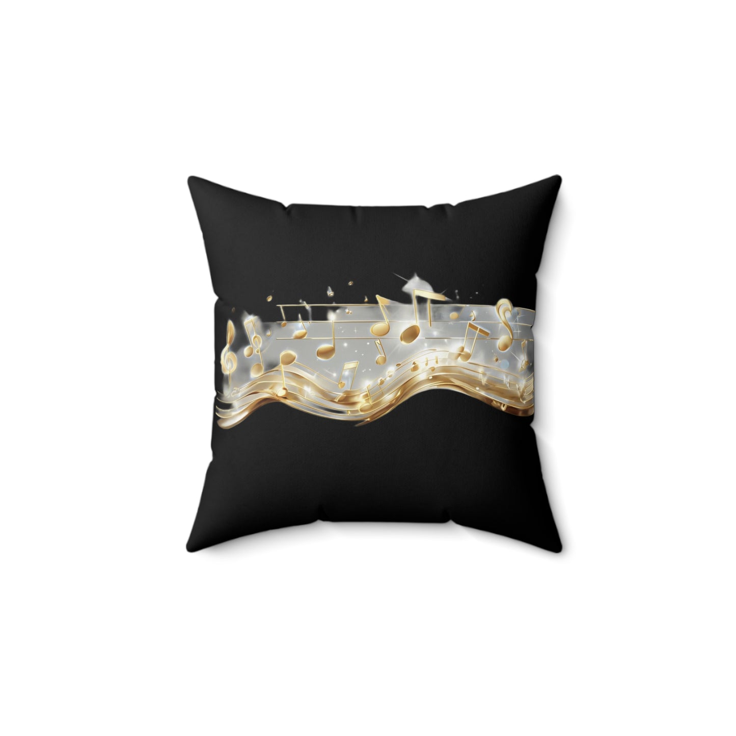 Musical Notes Decorative Pillow Perfect for Music Lovers, Home Decor, Throw Cushion