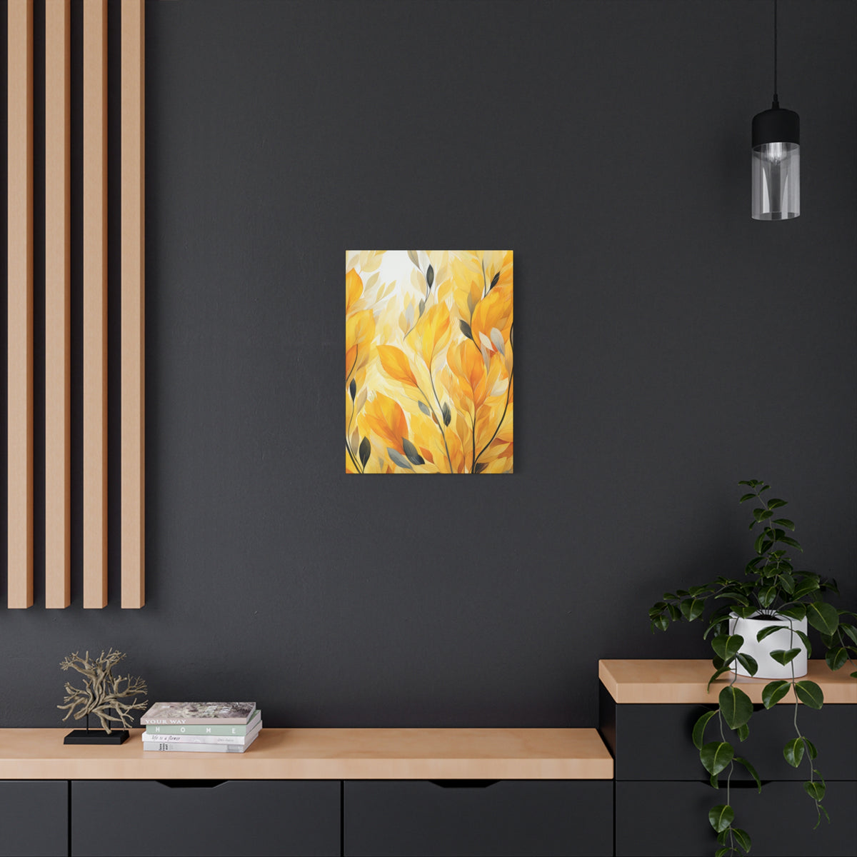 Gorgeous Yellow Matte Canvas Art Print, Stretched, 1.25"