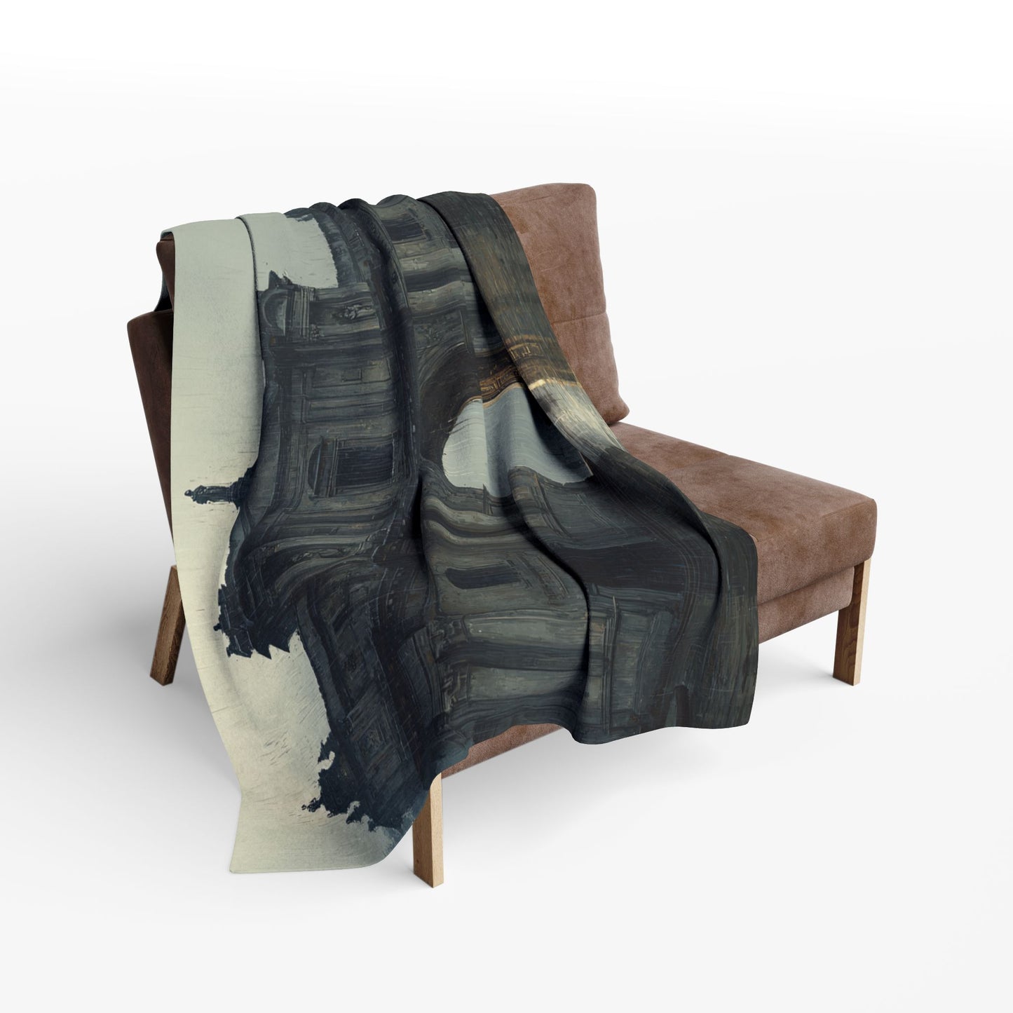 Cozy Arctic Fleece Blanket with Artistic Architecture Design, Soft Throw Blanket, Home Decor, Gift for Art Lovers, Warm Bedding