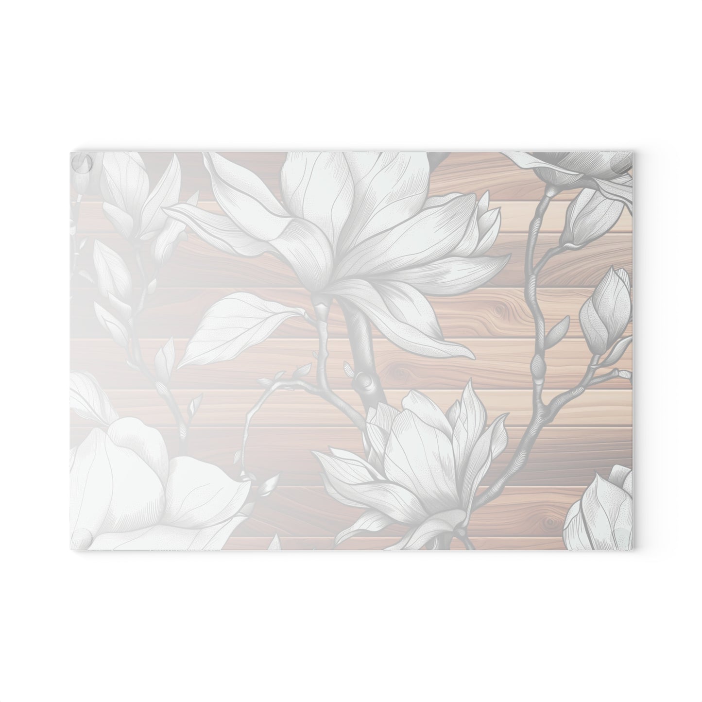 Elegant Floral Glass Cutting Board, Kitchen Decor, Housewarming Gift, Wedding Present, Cooking Accessory, Stylish Kitchenware
