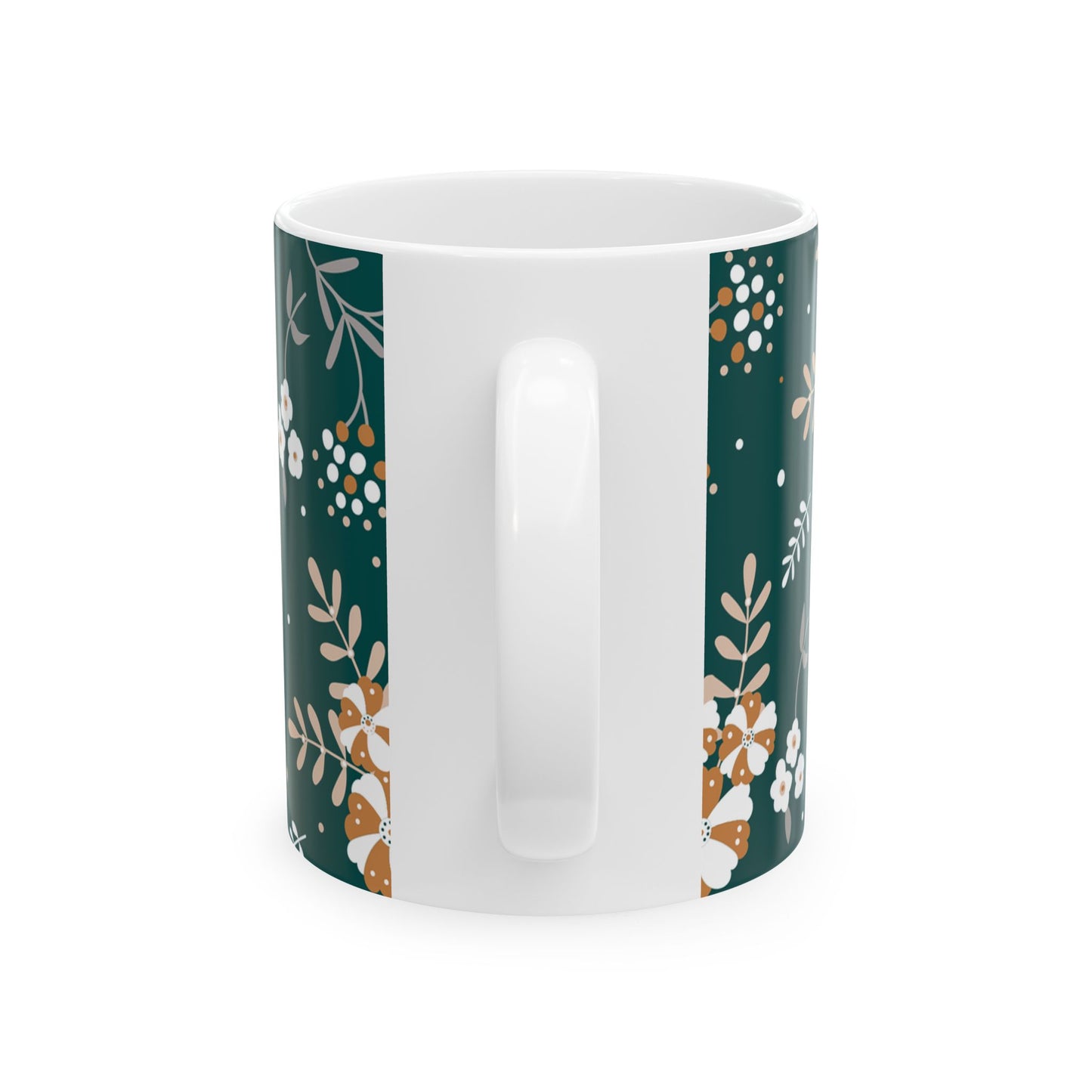 Floral Ceramic Mug | Botanical Tea Cup, Gift for Her, Coffee Lover, Housewarming, Relaxation, Unique Design