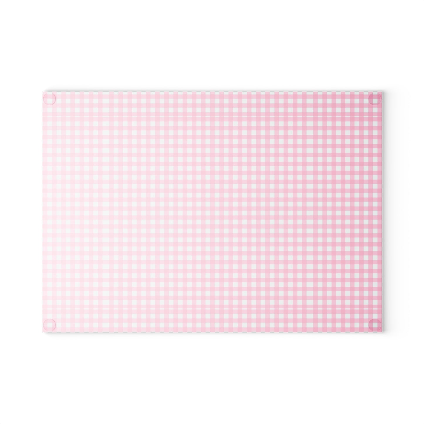 Pink Gingham Glass Cutting Board, Kitchen Decor, Cooking Gift, Housewarming Present, Farmhouse Style, Wedding Gift, Home Cook Essentials