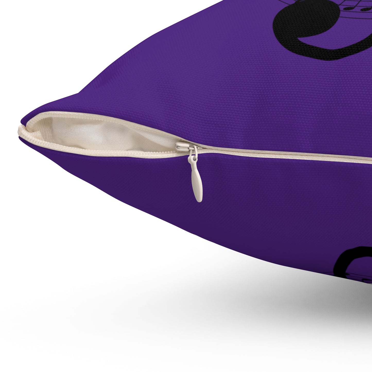 Musical Note Pillow | Purple Treble Clef Cushion, Music Lover Gift, Home Decor, Unique Accent Pillow, Concert Decor, Birthday Present