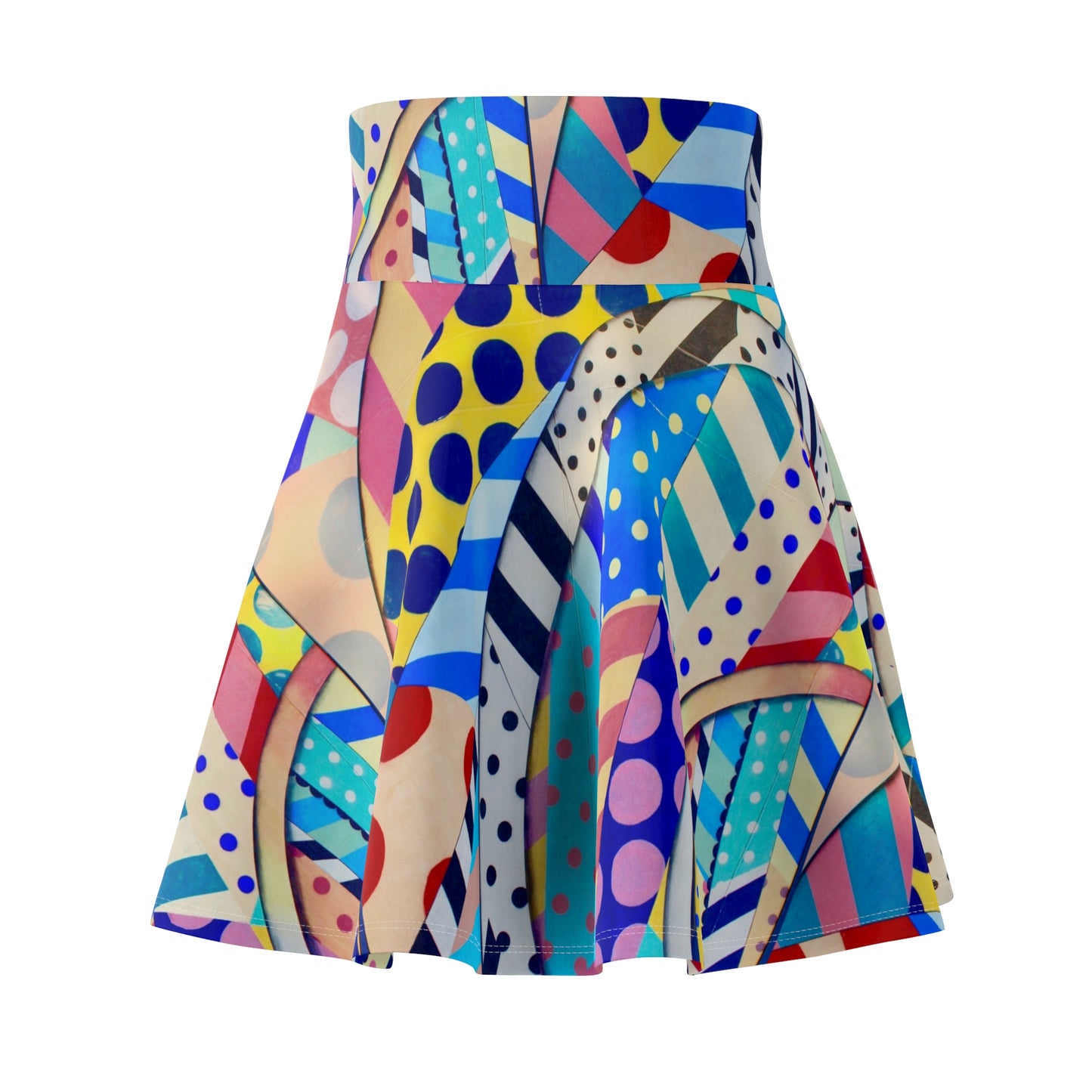 Colorful Abstract Women's Skater Skirt