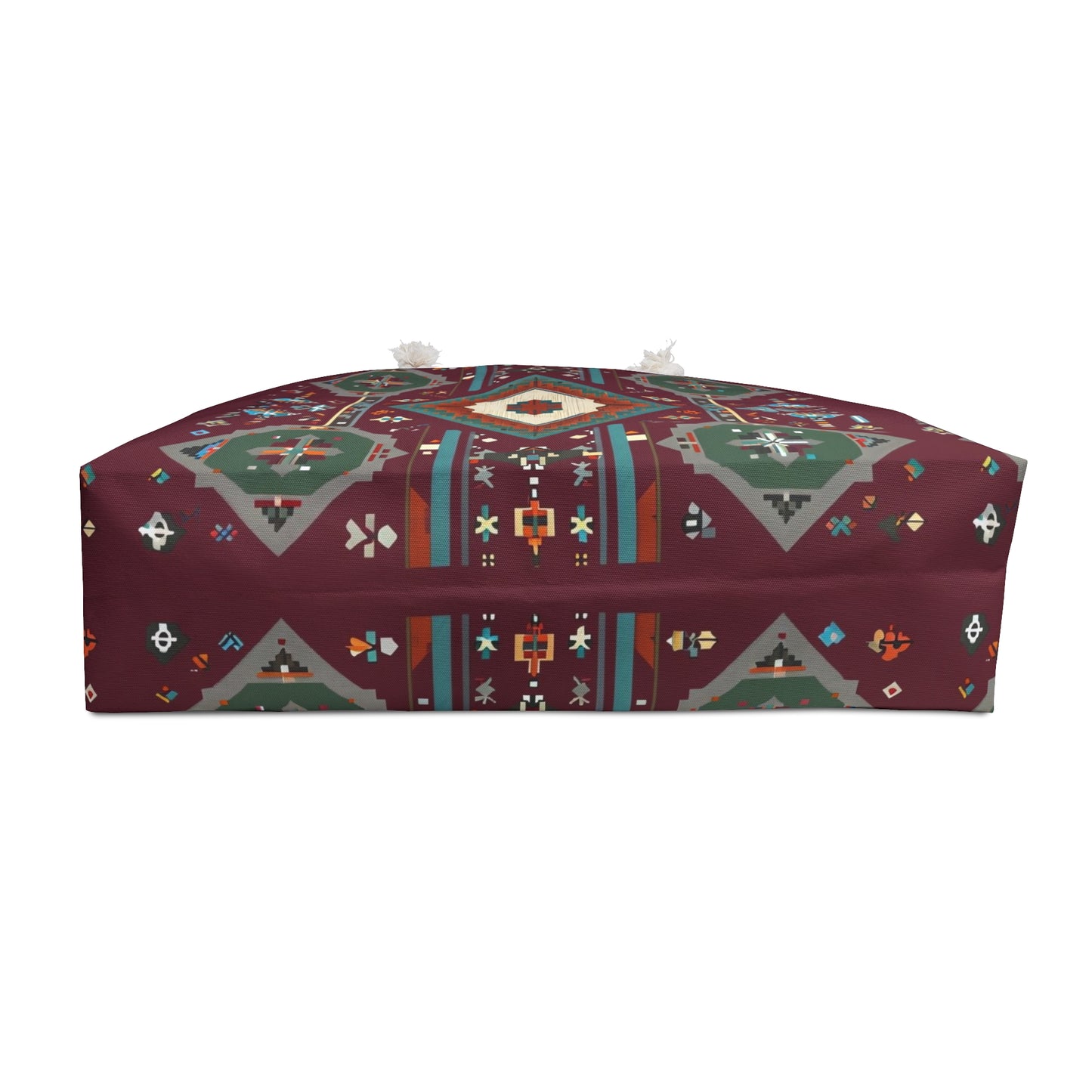 Ethnic Print Weekender Bag, Stylish Travel Tote